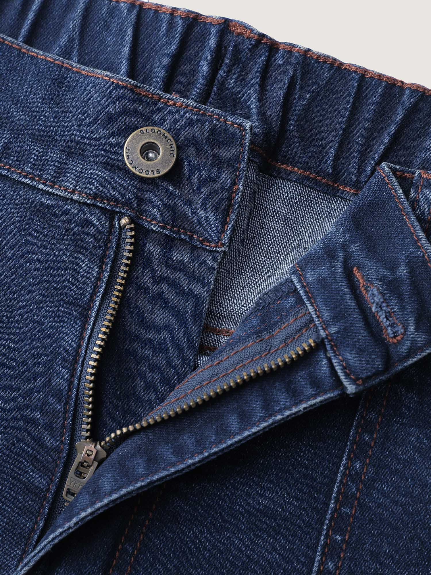Flared Hem Easy-Fit Jeans - Image 8