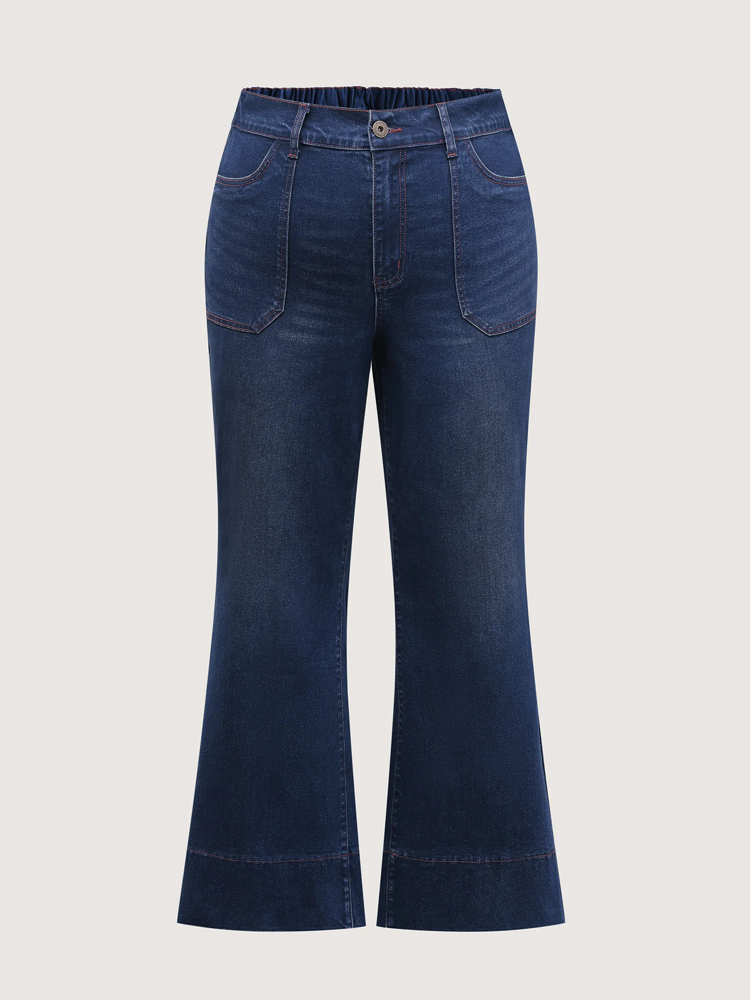 Flared Hem Easy-Fit Jeans - Image 9