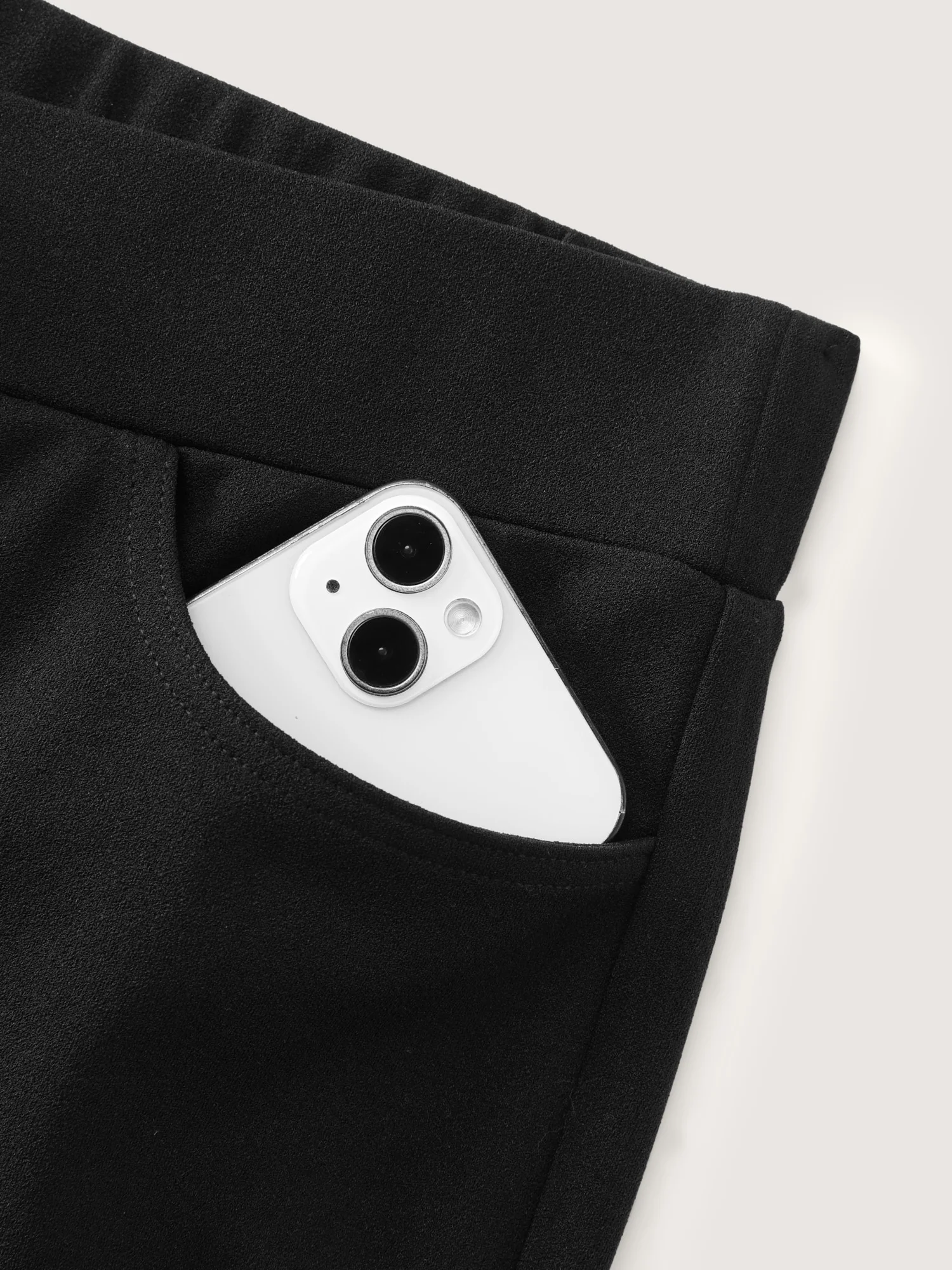 Flared Hem Pull-On Pocket Pants - Image 8
