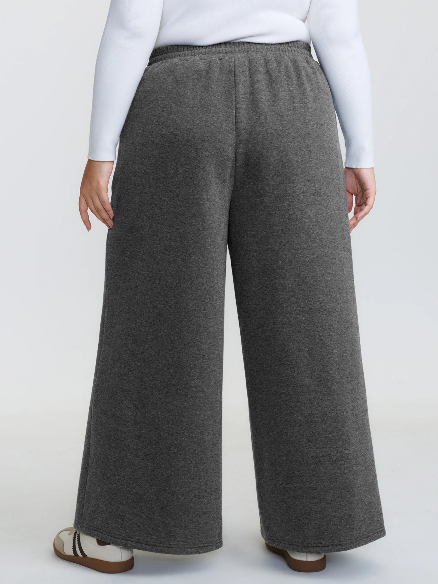 Fleece Lined Stretchy Drawstring Pants - Image 5