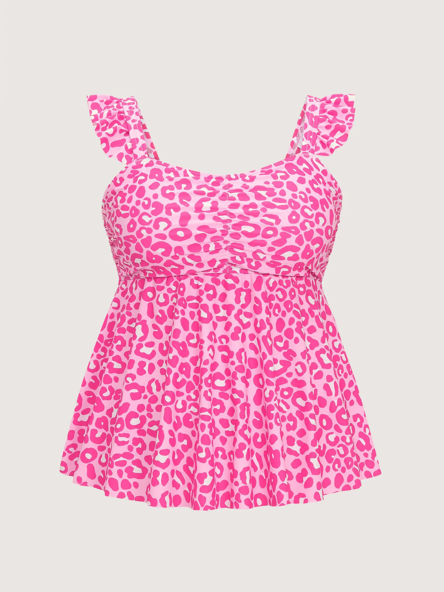Flirty Leopard Print Swim Top - Image 7