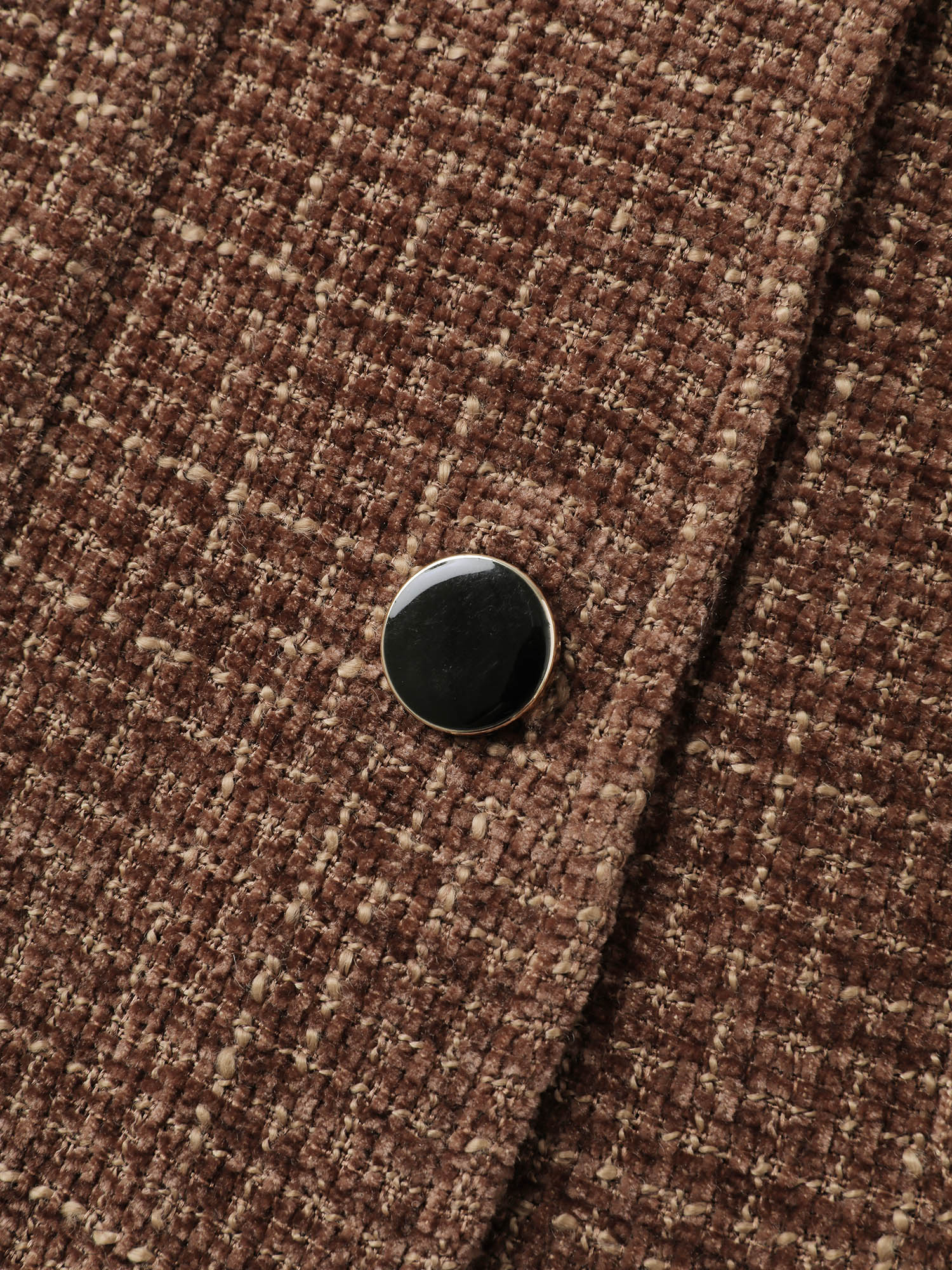 Flocked Textured Button Pockets Jacket - Image 8