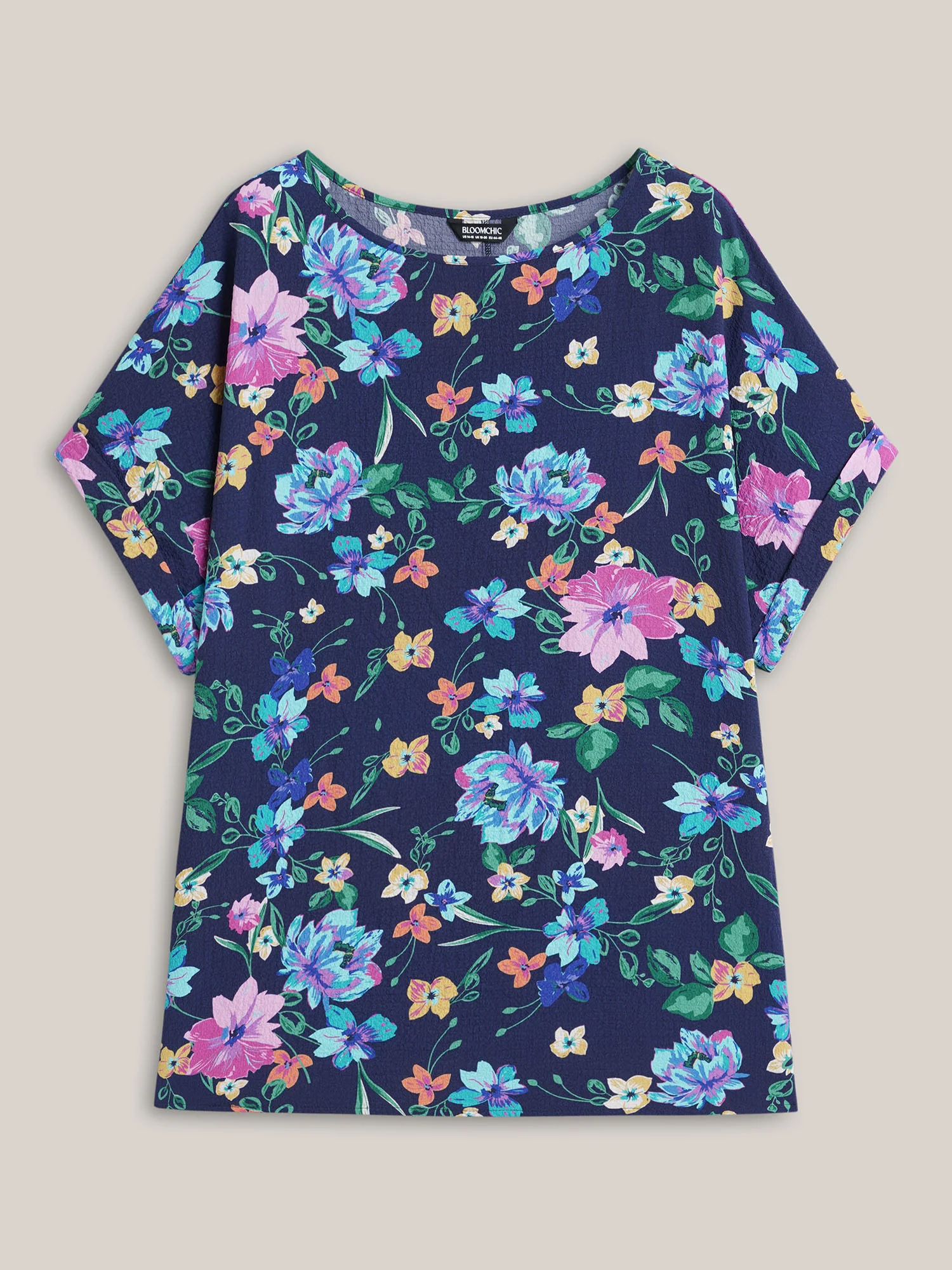 Floral Affair Print Wrinkled Fabric Blouse - Image 7