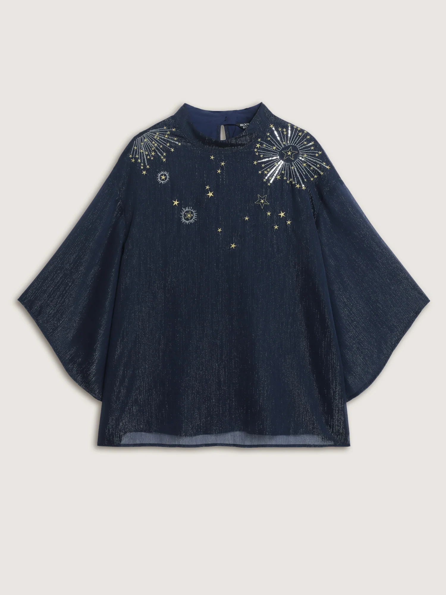 Floral Bead Embroidery Starry Blouse - Image 7