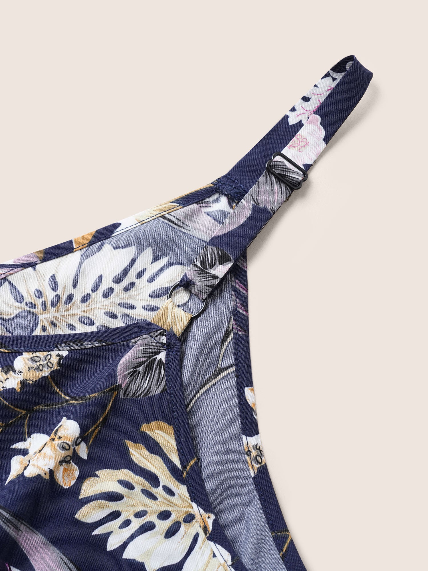 Floral Belted Pocket Wrap Cami Jumpsuit - Image 6