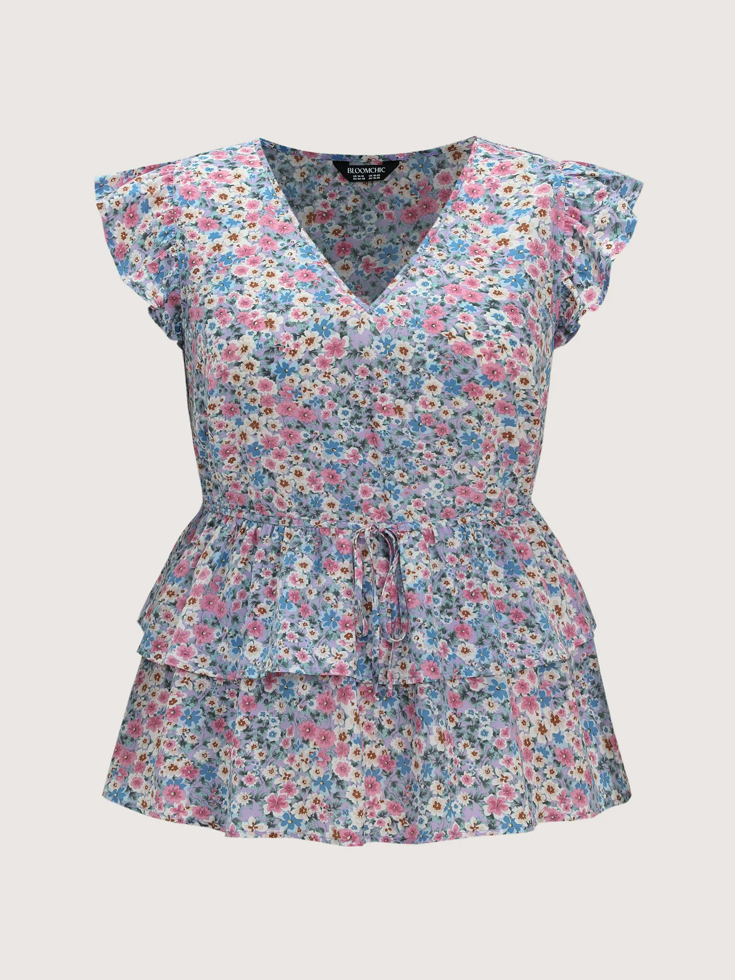 Floral Breeze Ruffled Layered Blouse - Image 7
