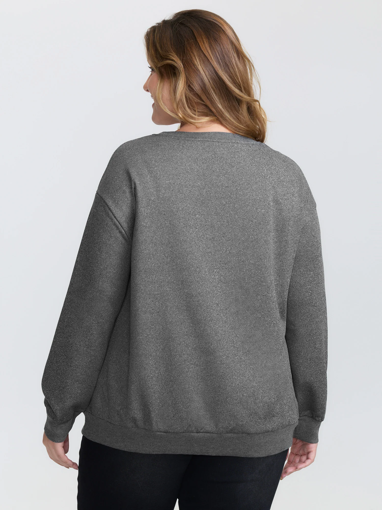 Floral Cactus Drop Shoulder Sweatshirt - Image 4