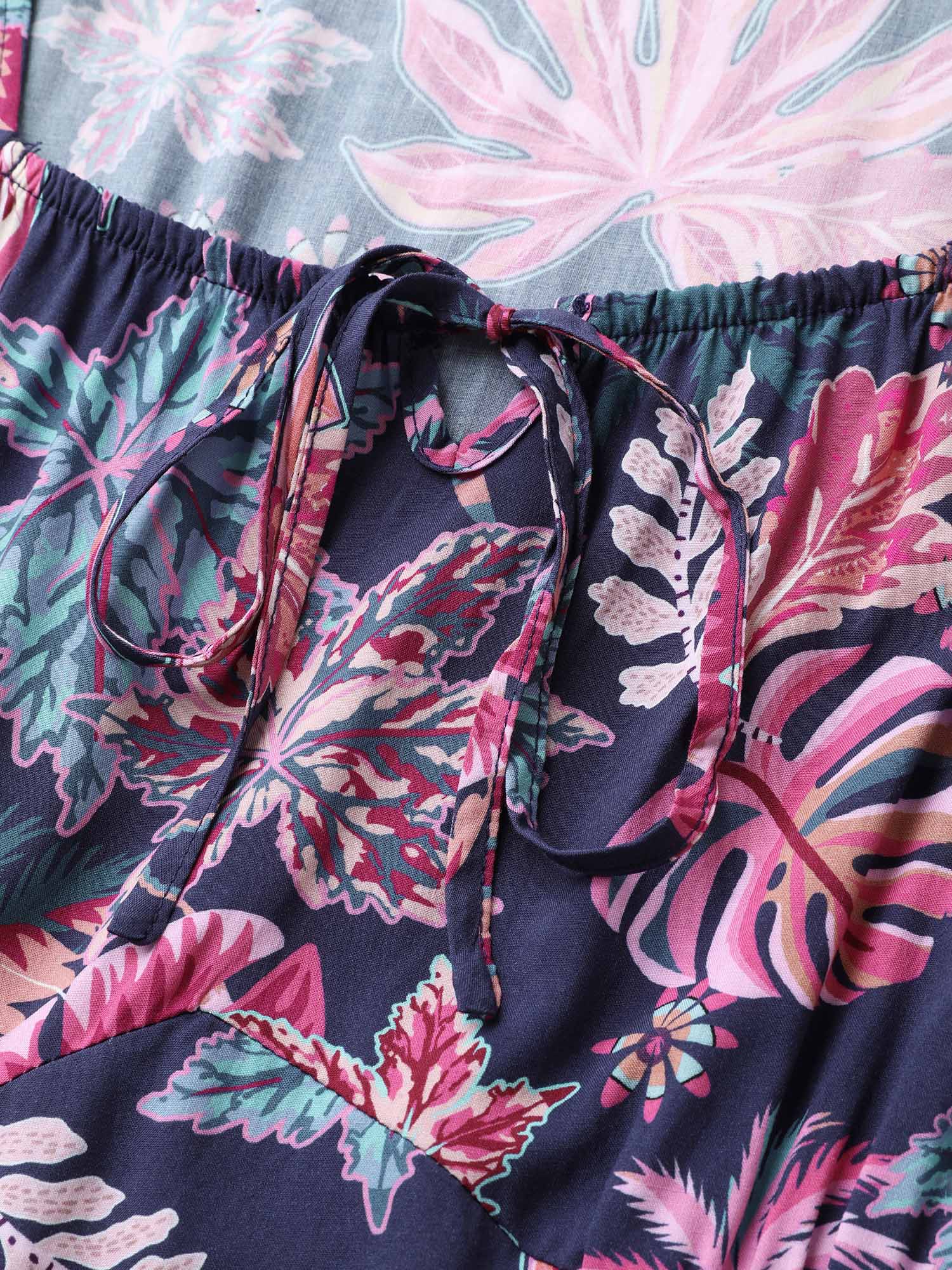 Floral Cinched-Waist Maxi Dress - Image 6