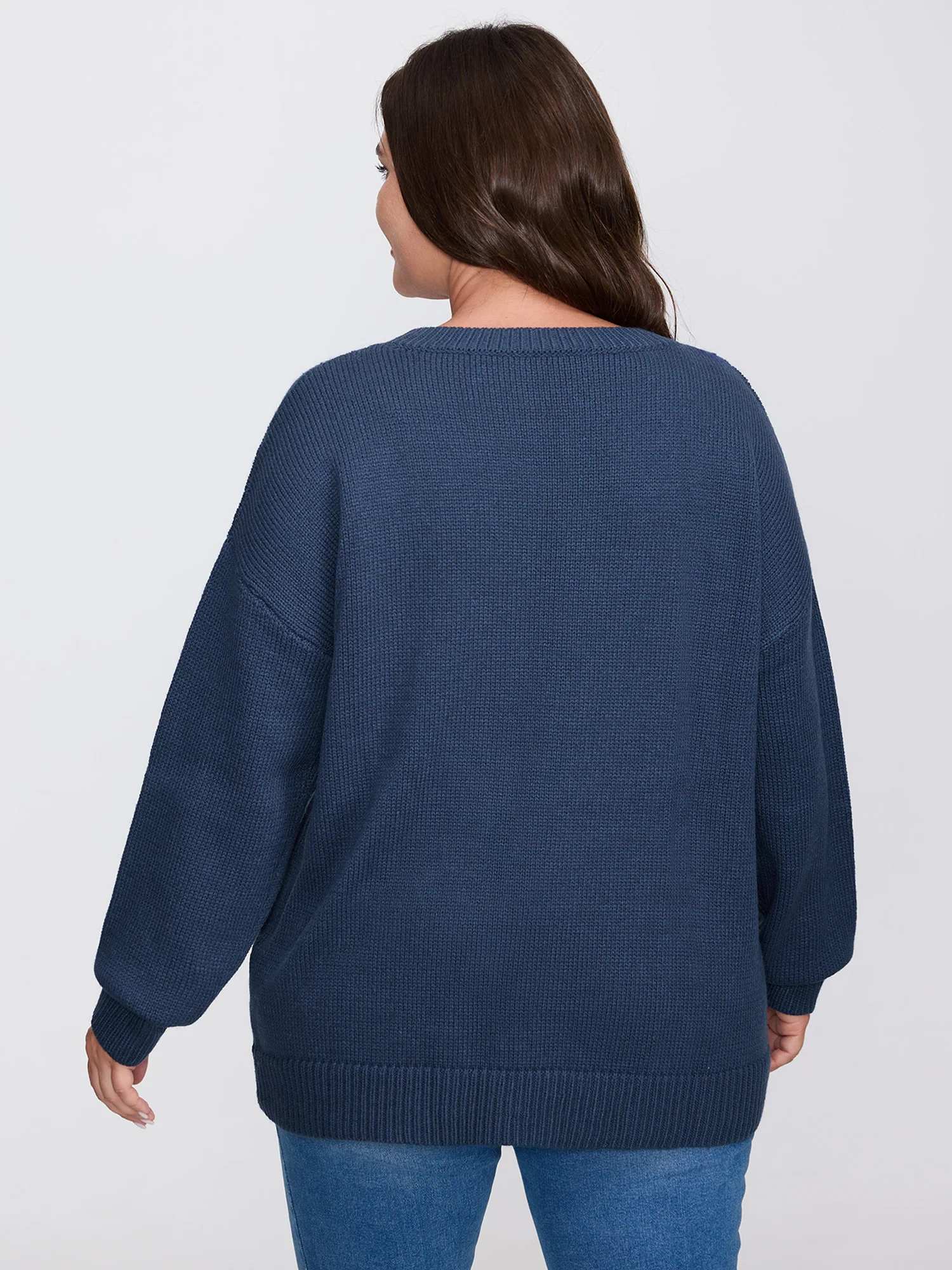 Floral Coil Rope Embroidery Pullover - Image 4