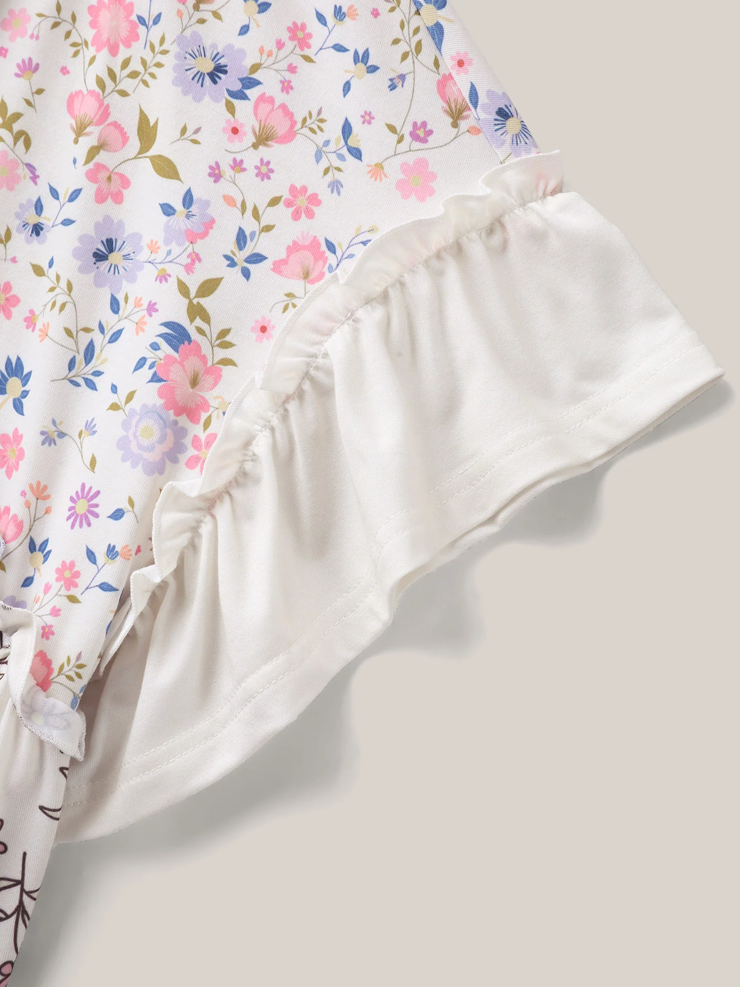 Floral Collage Print Knit Top - Image 7