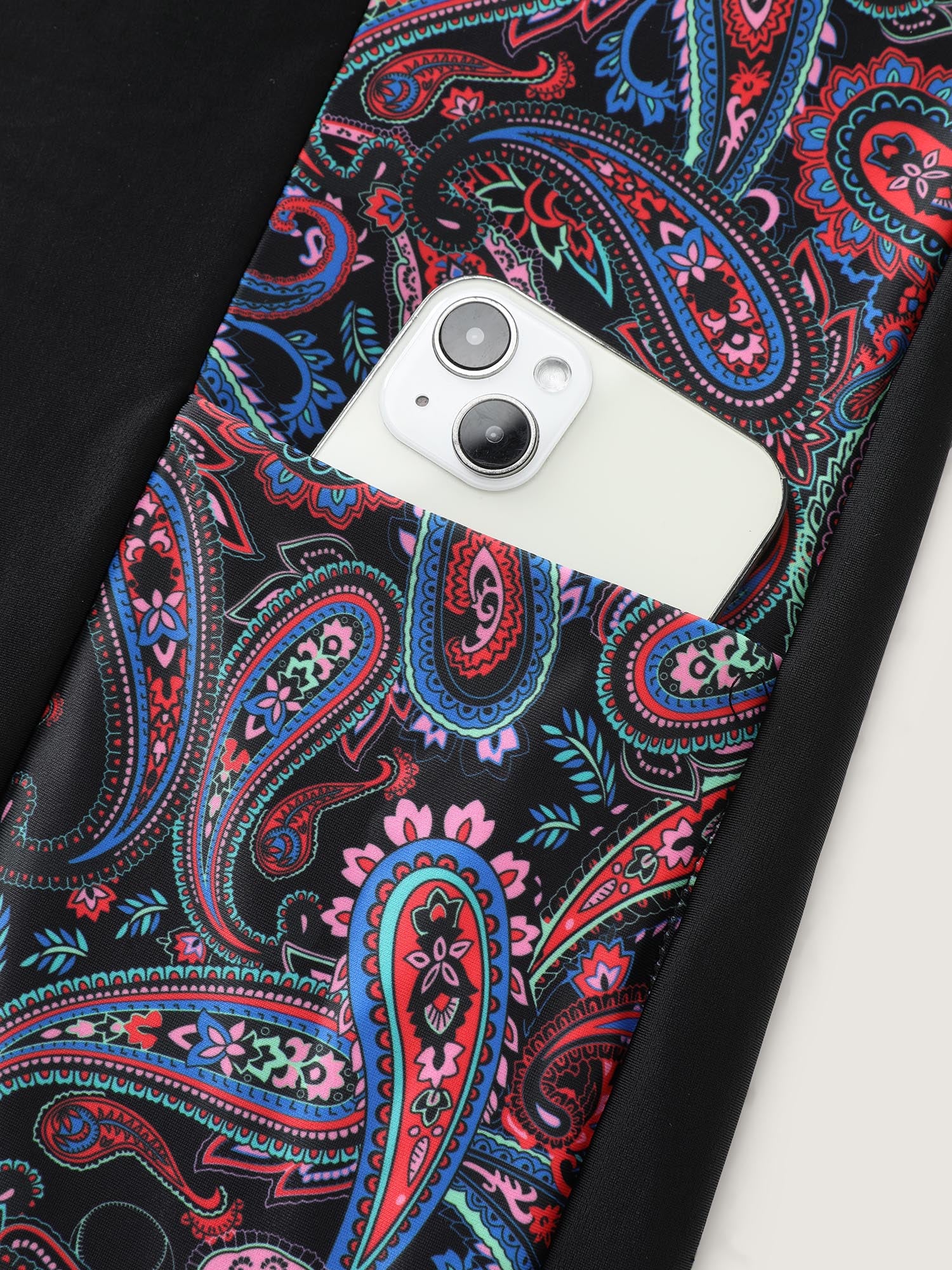 Floral Color Contrast Pockets Swim Dress - Image 10
