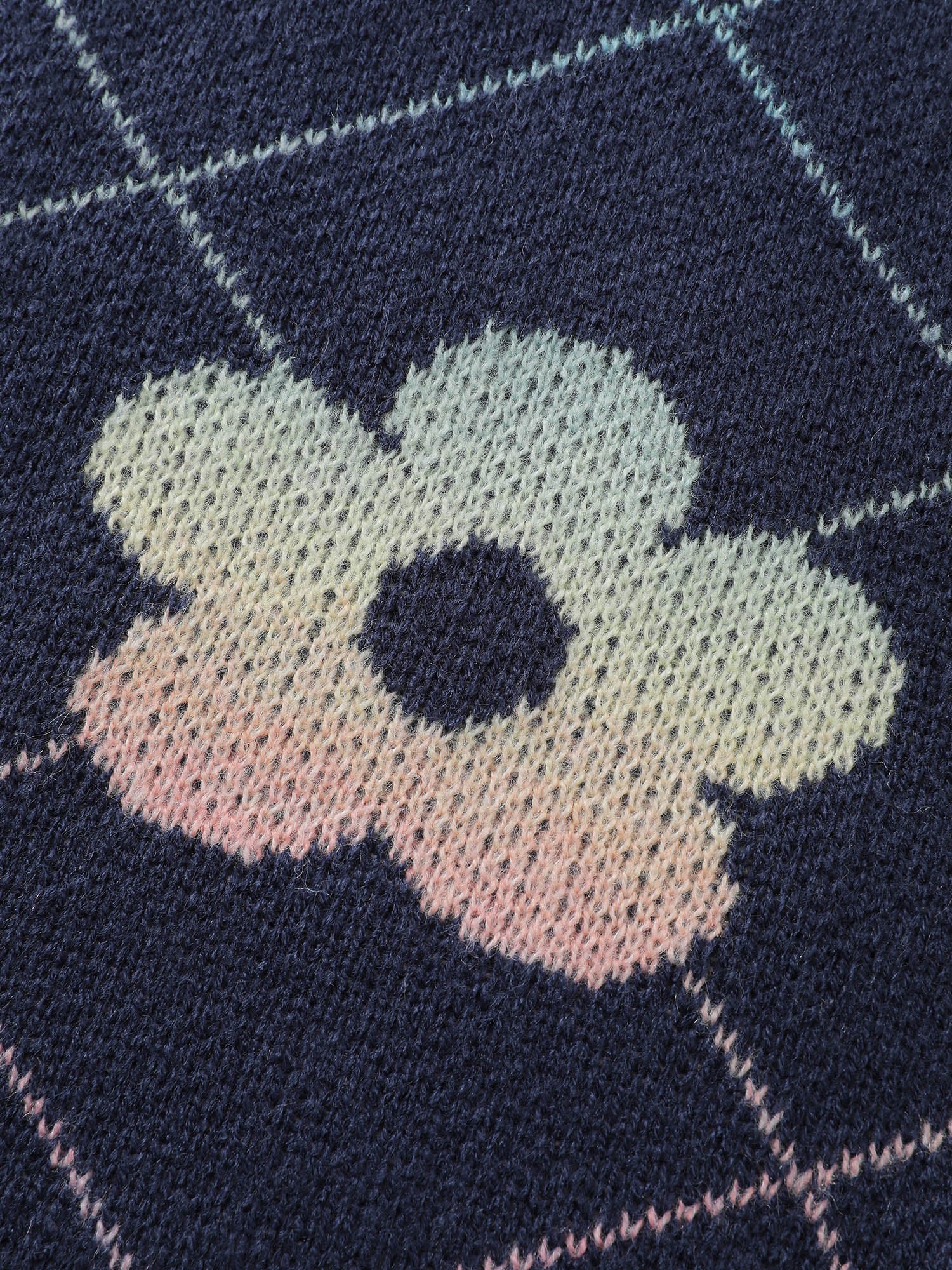 Floral Color Gradient Round Neck Pullover - Image 7
