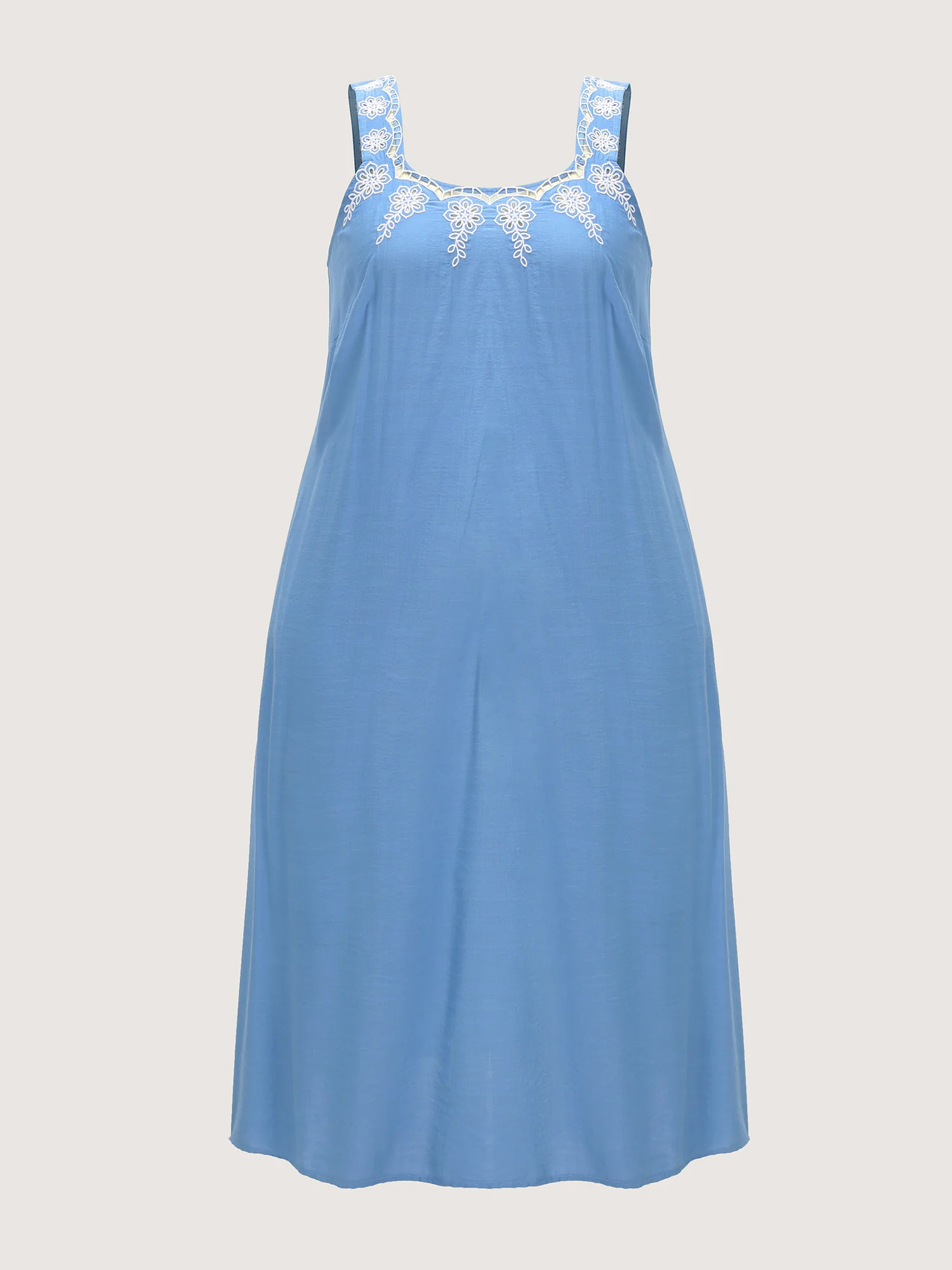 Floral Cut-Out Embroidery Maxi Dress - Image 5