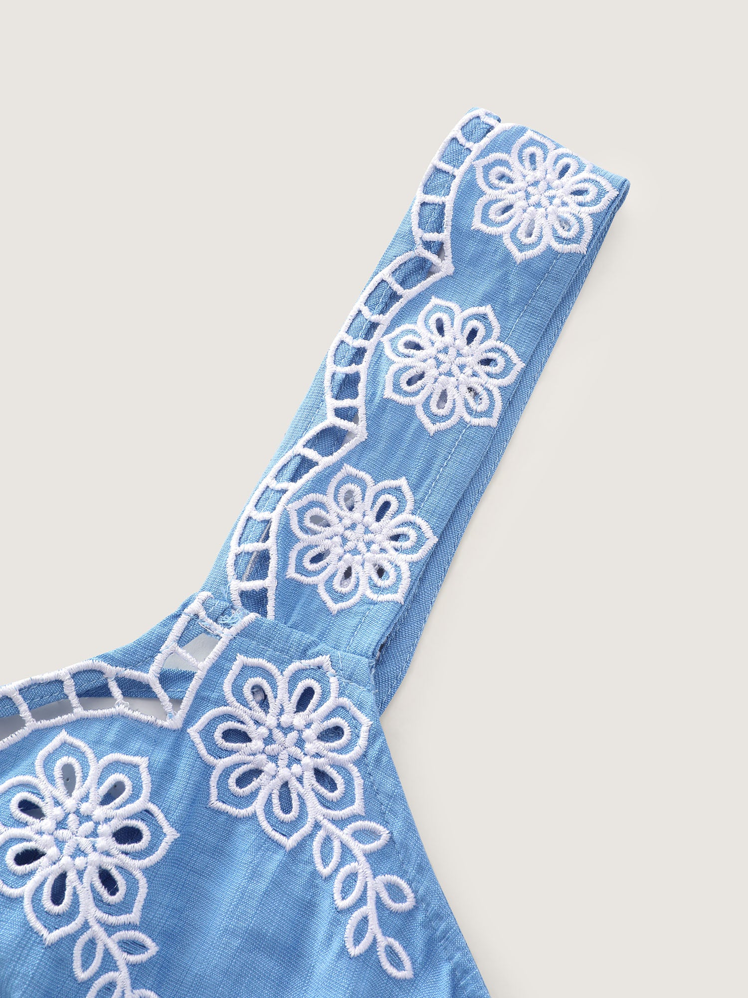 Floral Cut-Out Embroidery Maxi Dress - Image 6