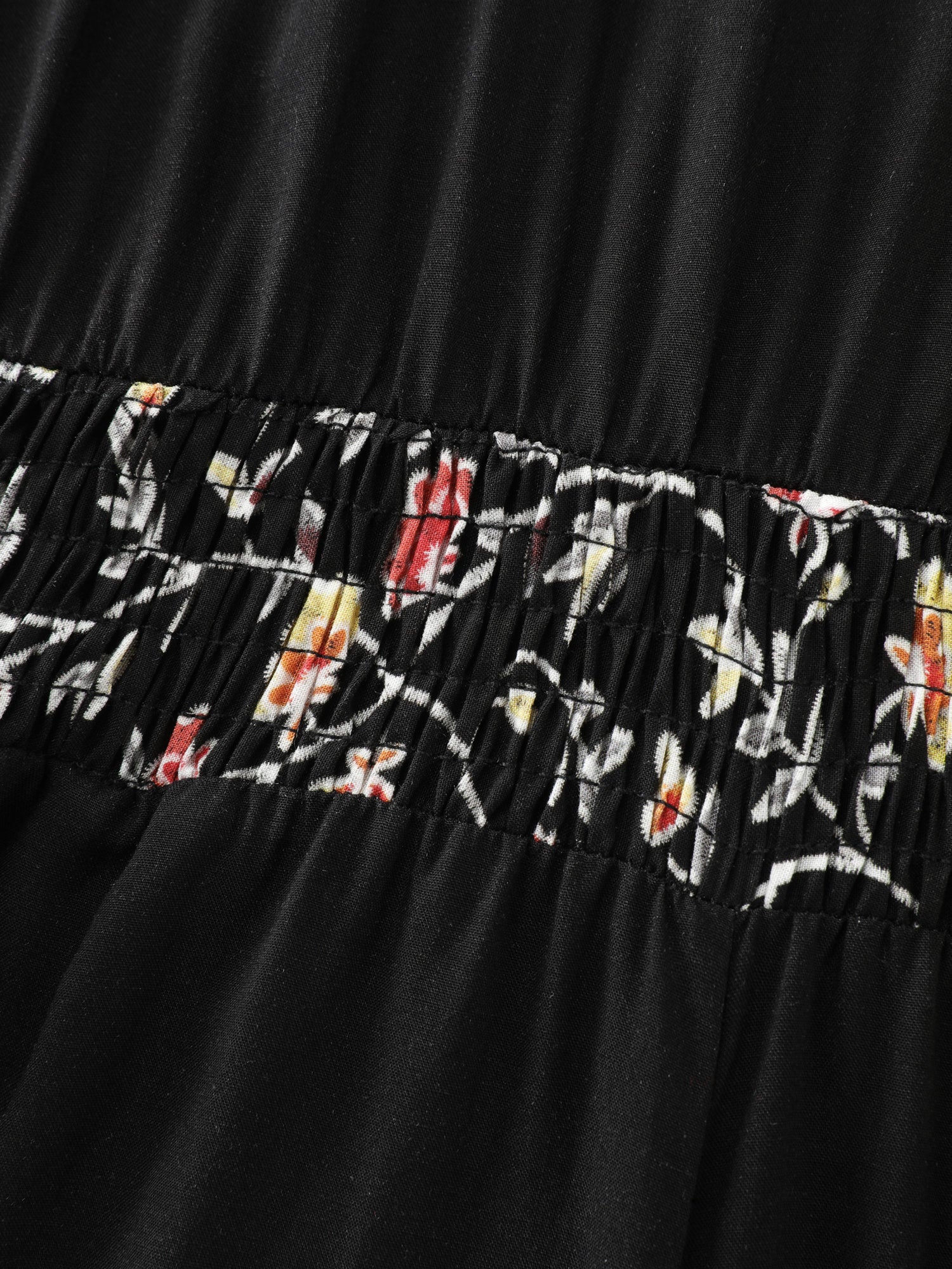 Floral Detail Patchwork Halter Neck Jumpsuit - Image 5