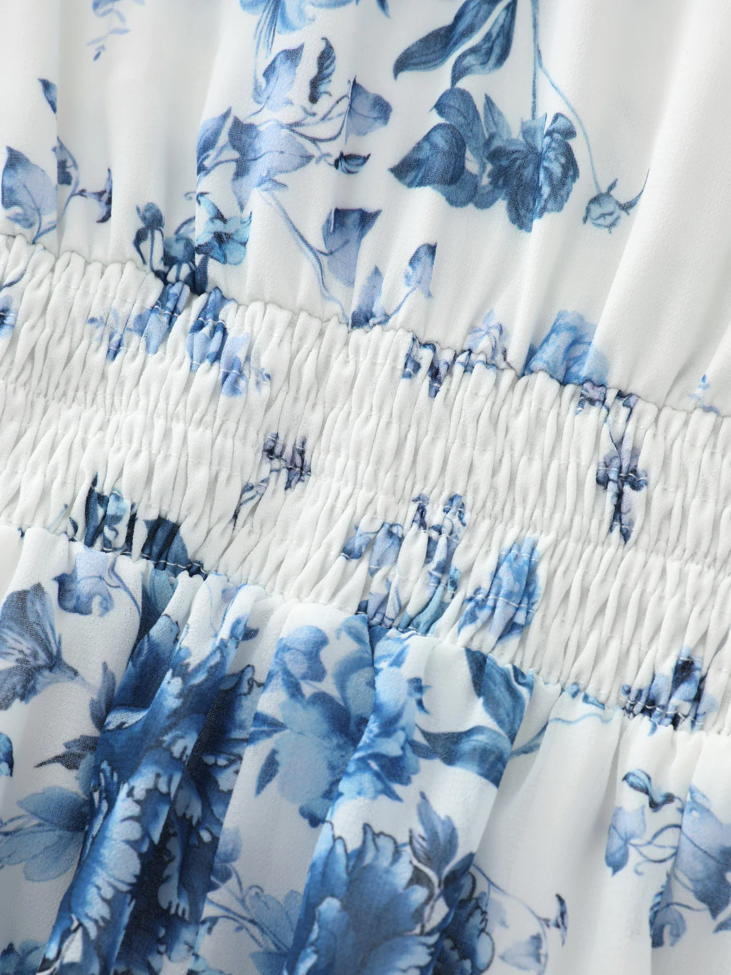 Floral Elegance Tiered V-Neck Maxi Dress - Image 5