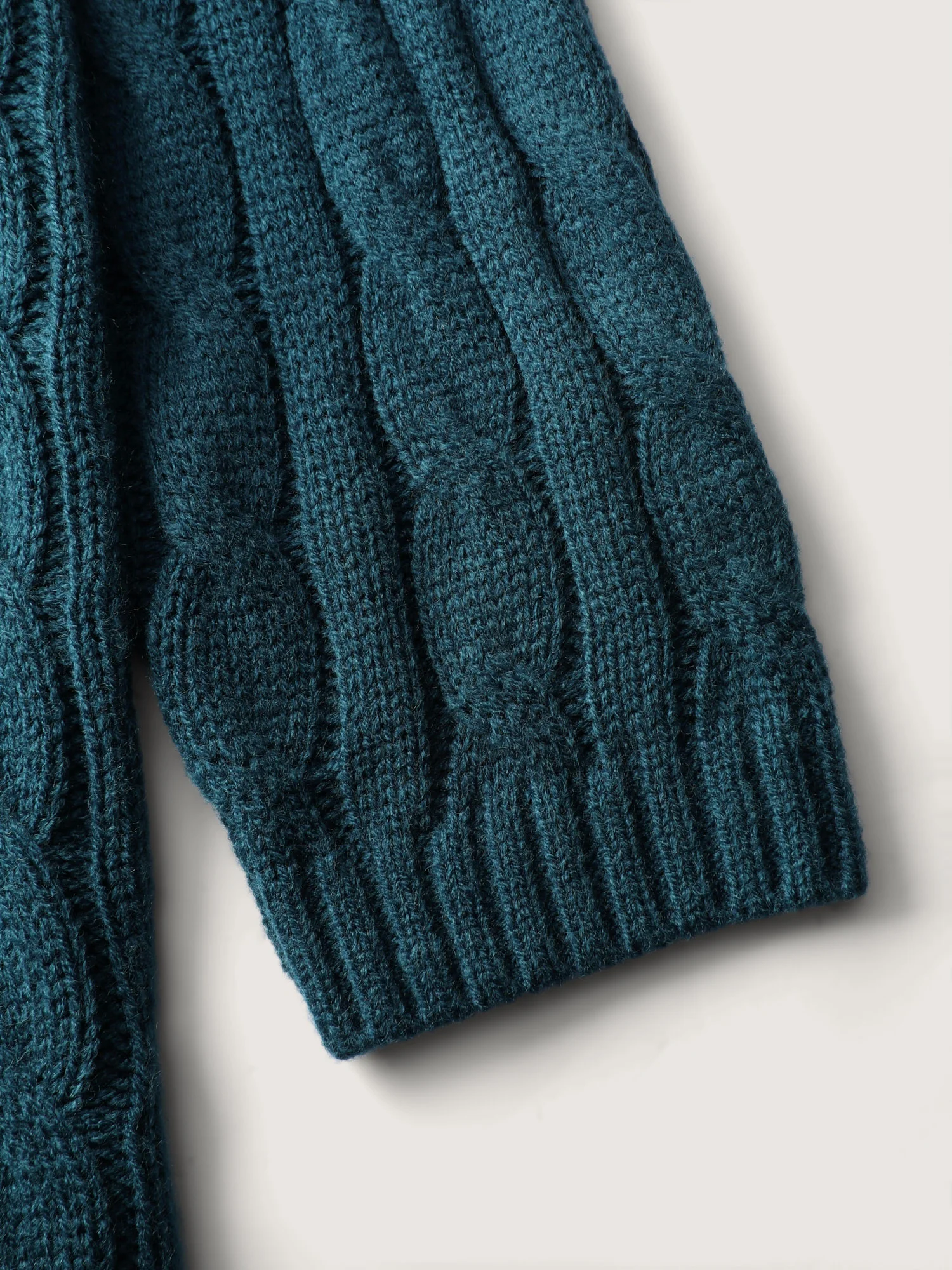 Floral Embroidered Cable Knit Pullover - Image 6