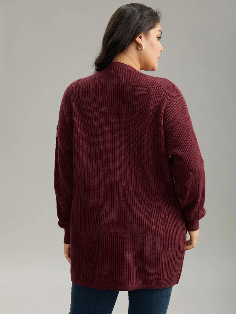 Floral Embroidered Open Front Cardigan - Image 2