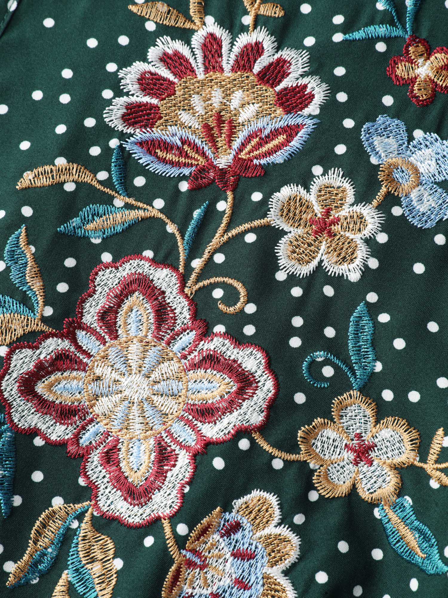 Floral Embroidery Tassels Maxi Dress - Image 6
