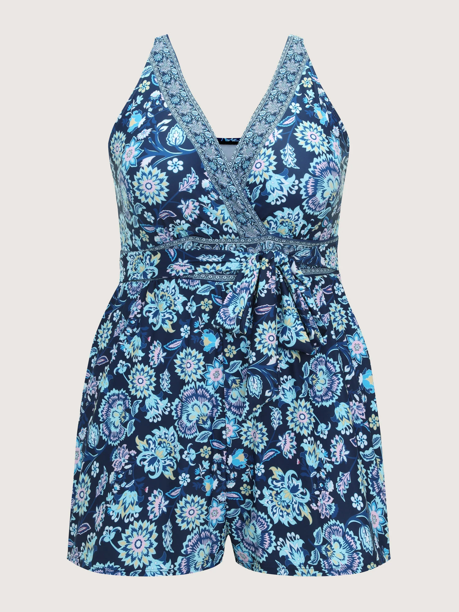 Floral Escape Pockets One-Piece Swimsuit - Image 8