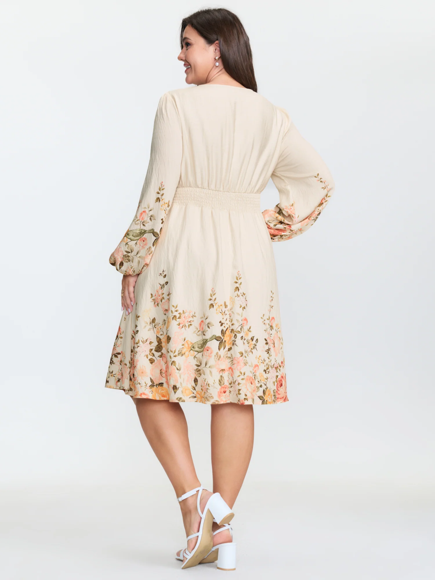 Floral Fiesta Adjustable Bodice Mini Dress - Image 4