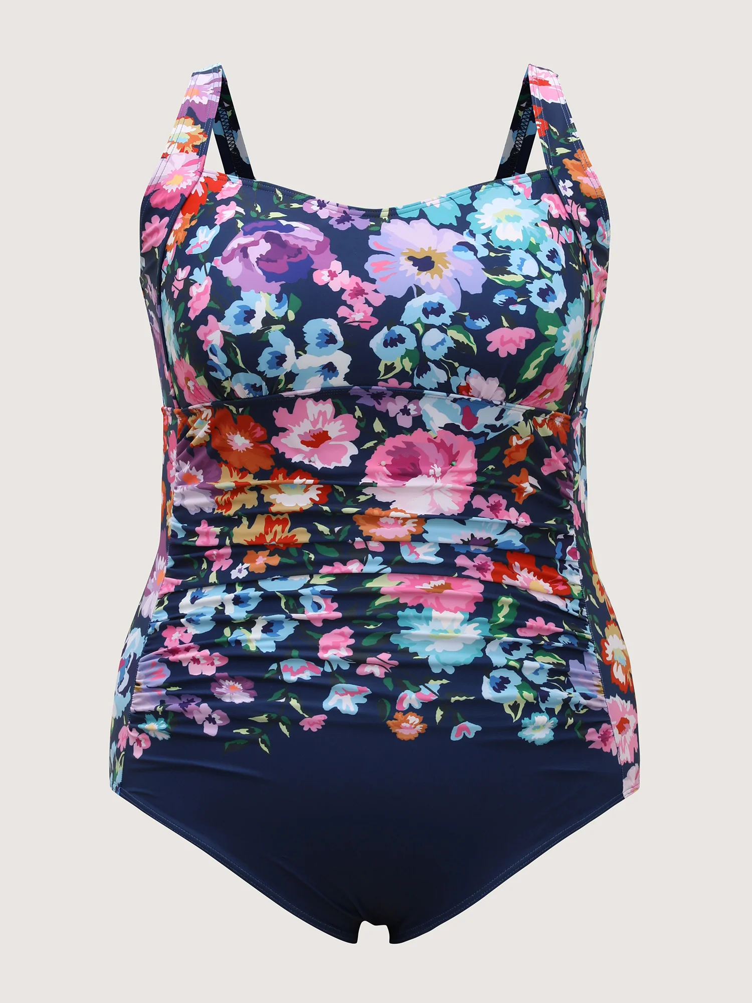 Floral Fun Ruched One-Piece Swimsuit - Image 7