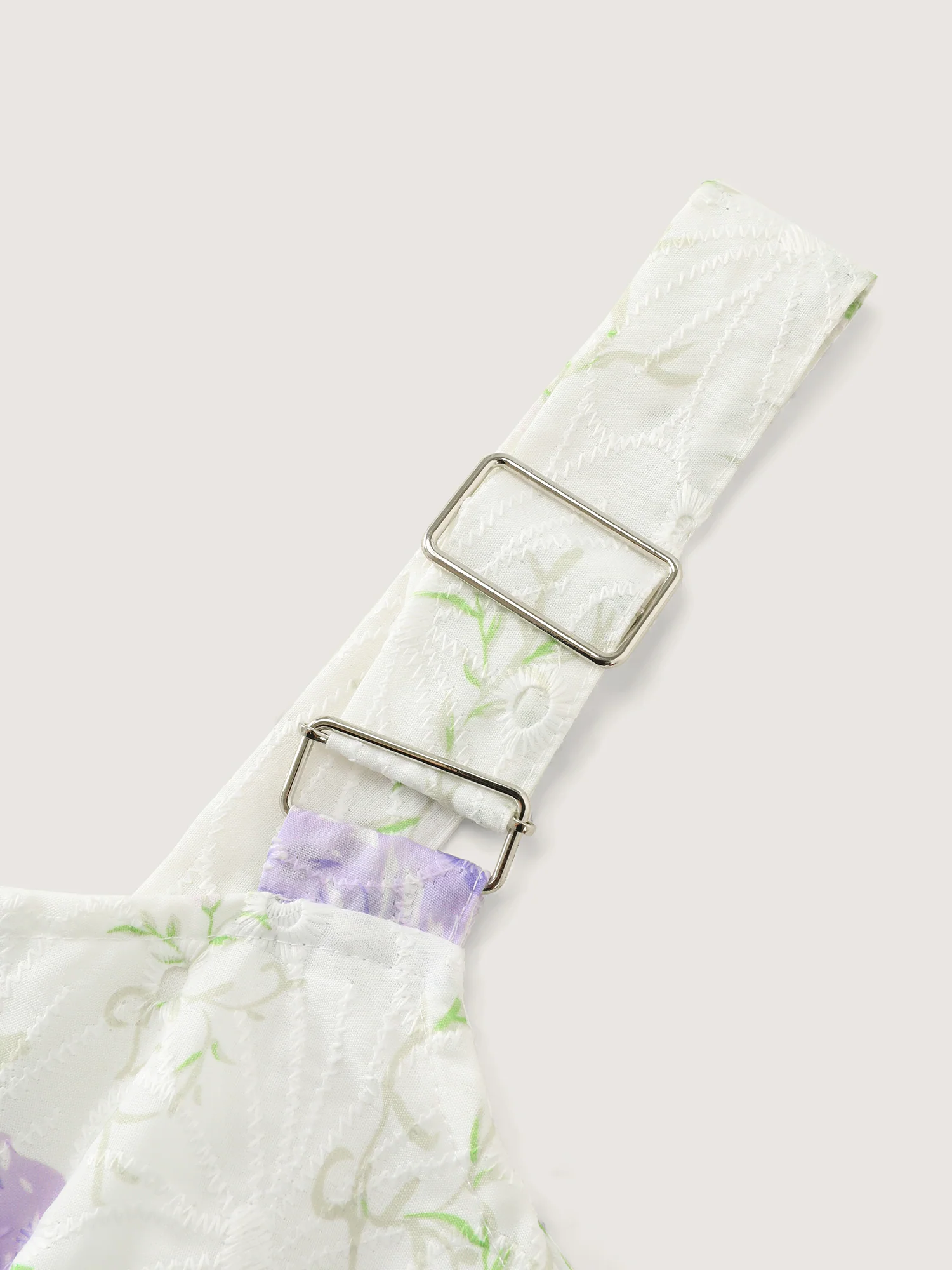 Floral Garden Print Wide Straps Midi Dress - Image 4