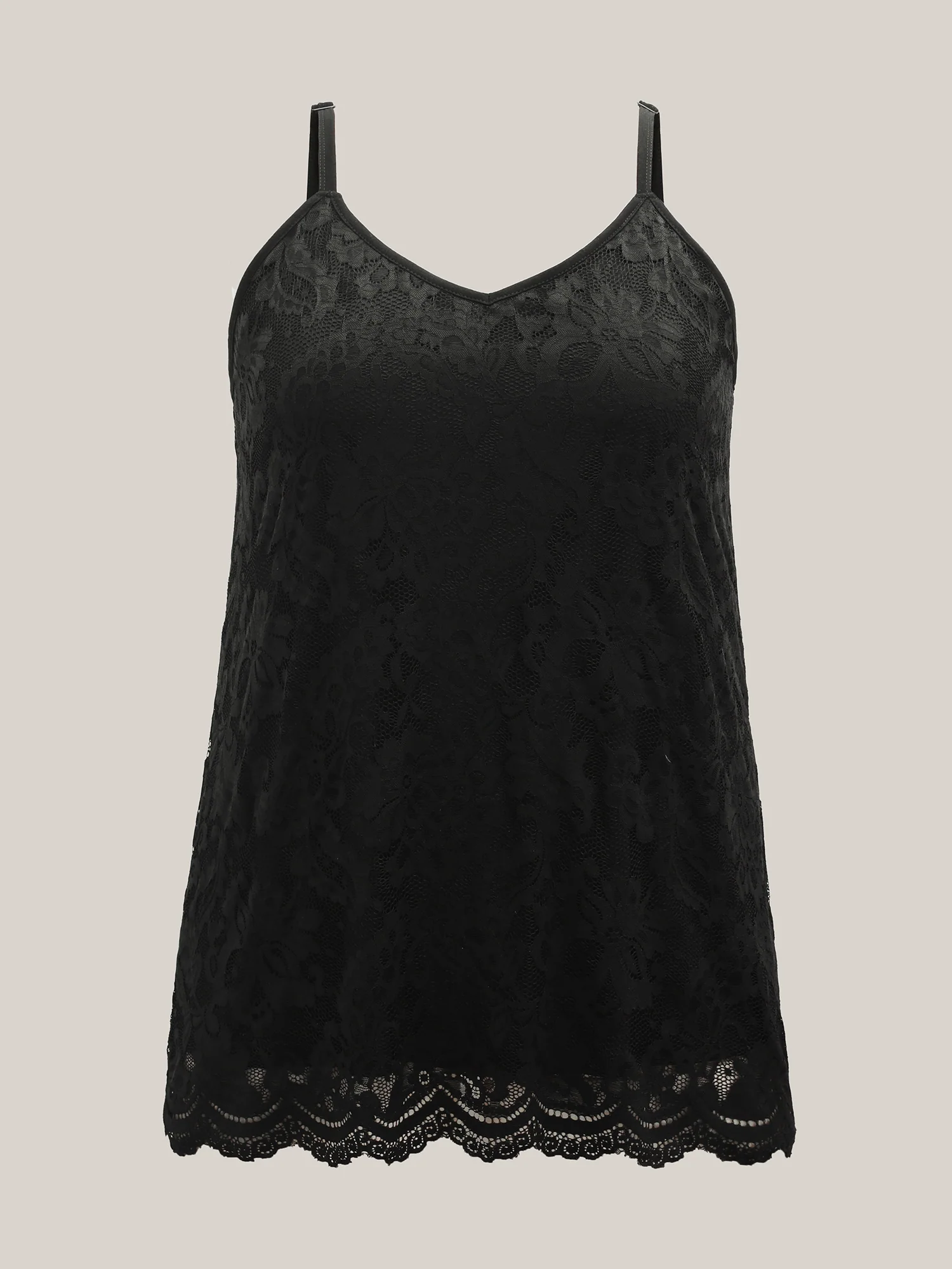 Floral Lace Lined Tank Top - Image 7