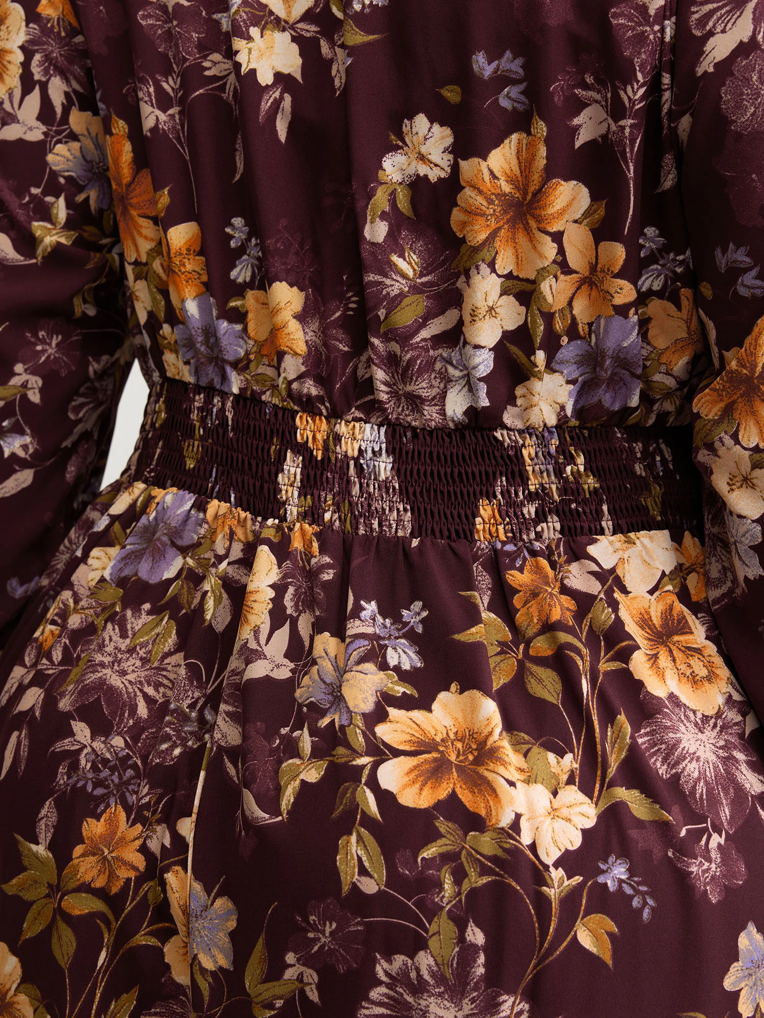 Floral Lace Print Pockets Maxi Dress - Image 5