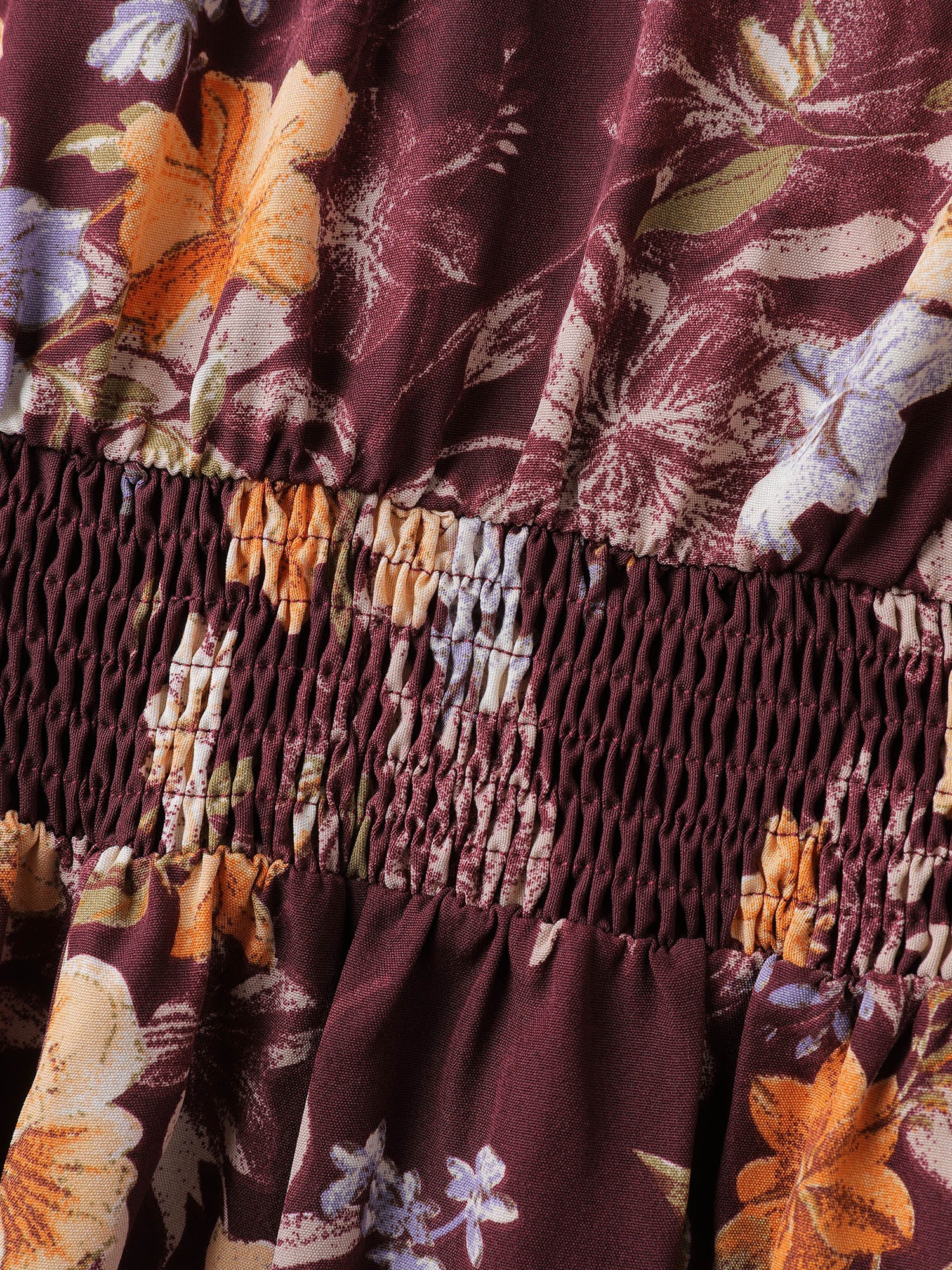 Floral Lace Print Pockets Maxi Dress - Image 6