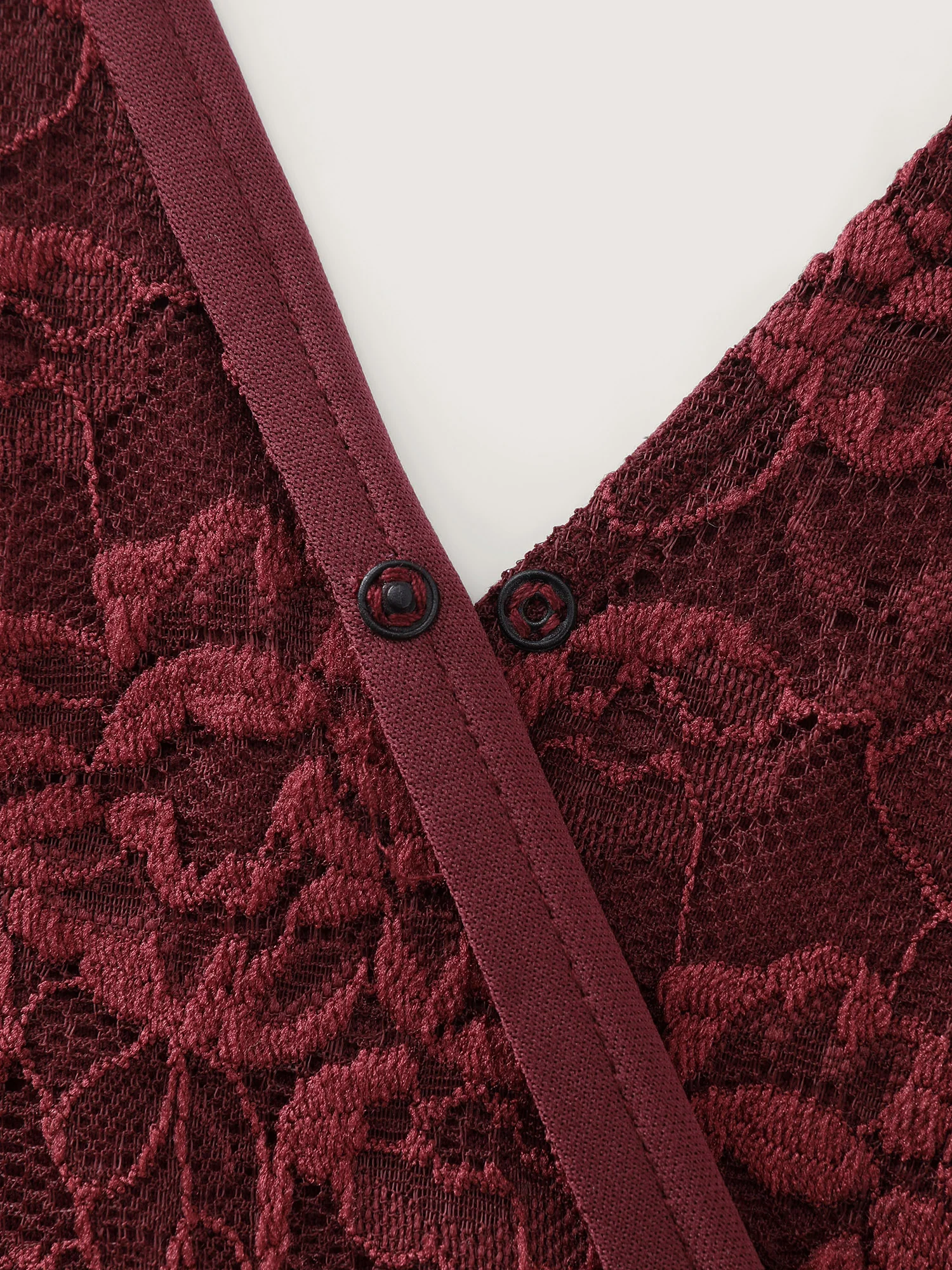 Floral Lace Ruffled Wrap Hem Midi Dress - Image 7