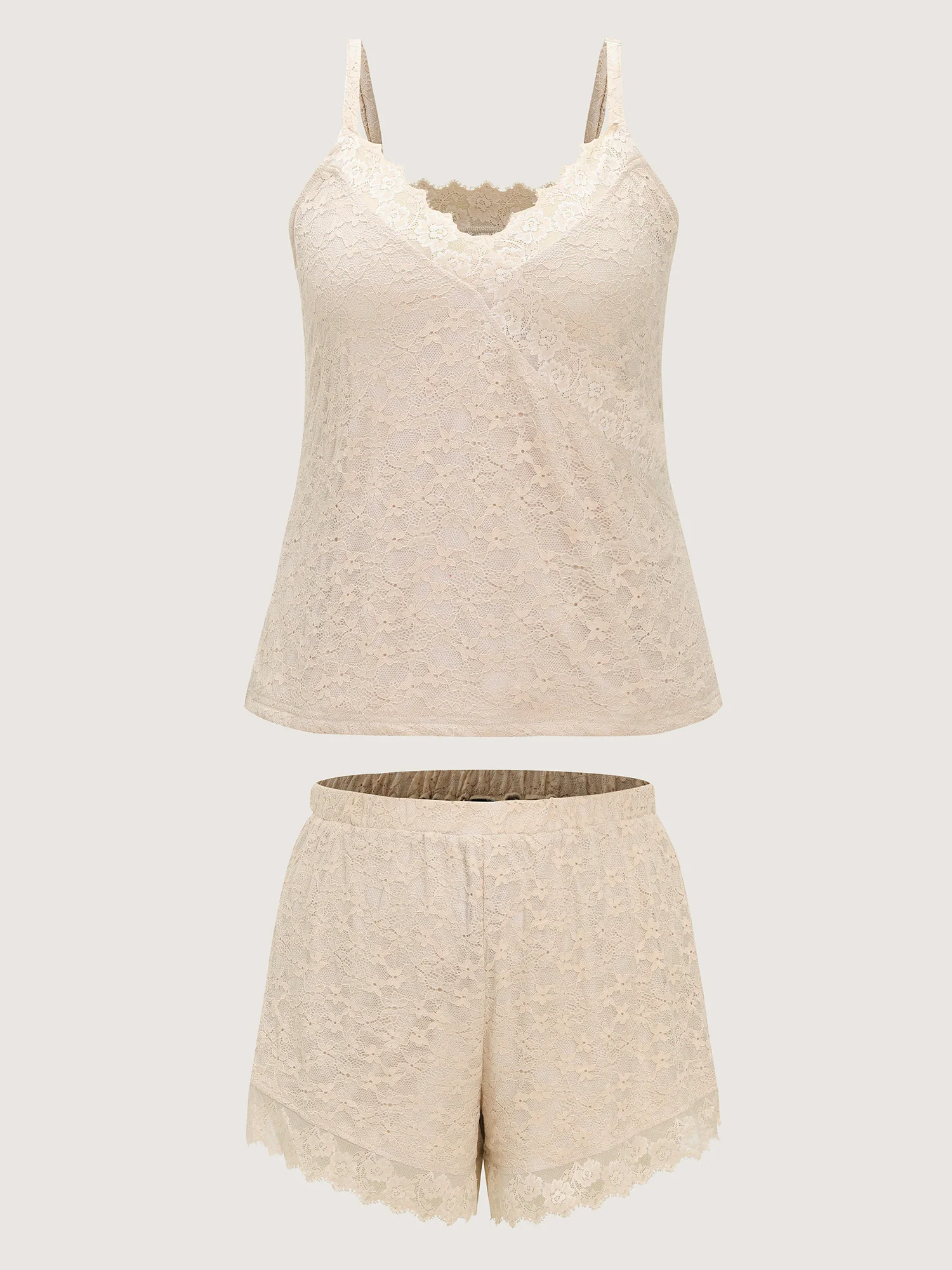 Floral Lace Stretchy Lounge Set - Image 8
