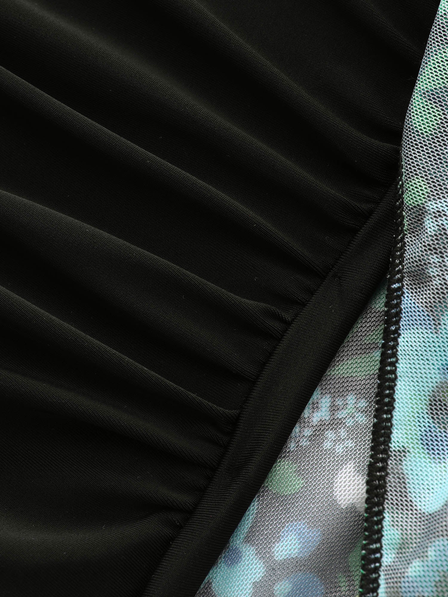 Floral Mesh Tie Front Swim Dress - Image 10