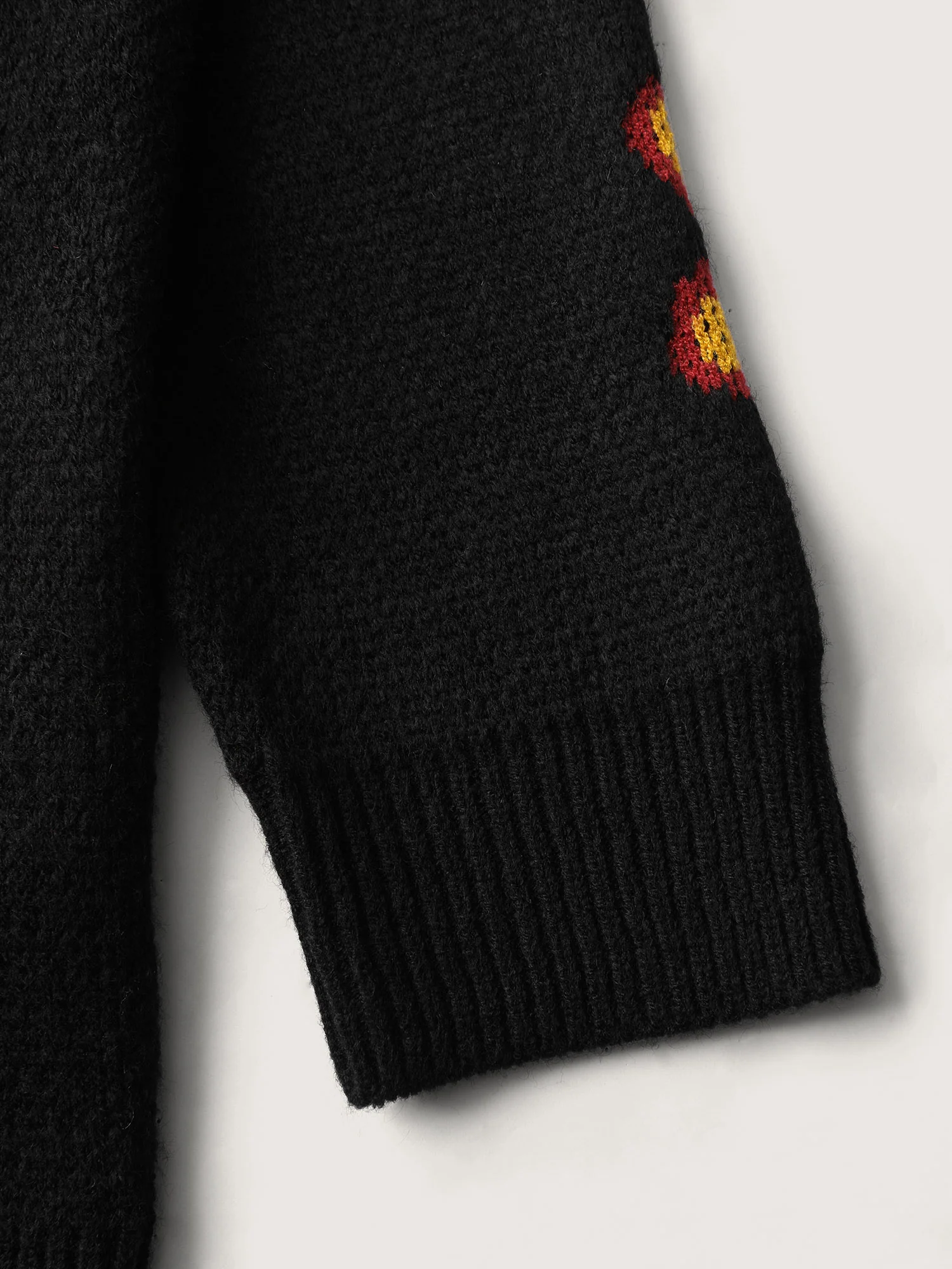 Floral Mushroom Print Jacquard Pullover - Image 6