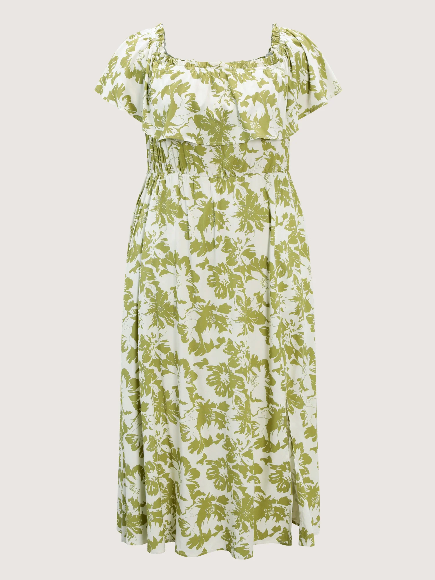 Floral Off-Shoulder Flowy Maxi Dress - Image 7