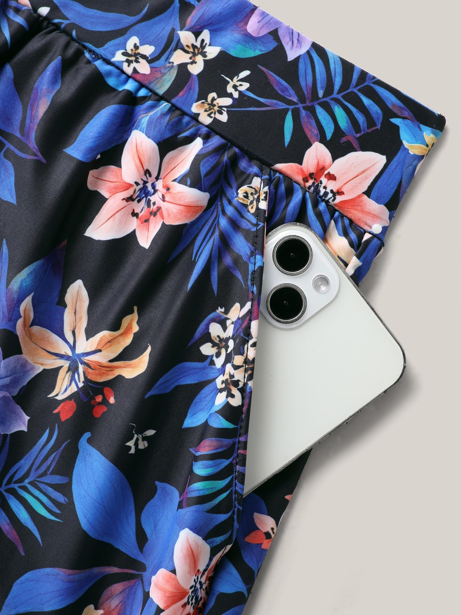 Floral Paradise Pockets Swim Shorts - Image 5
