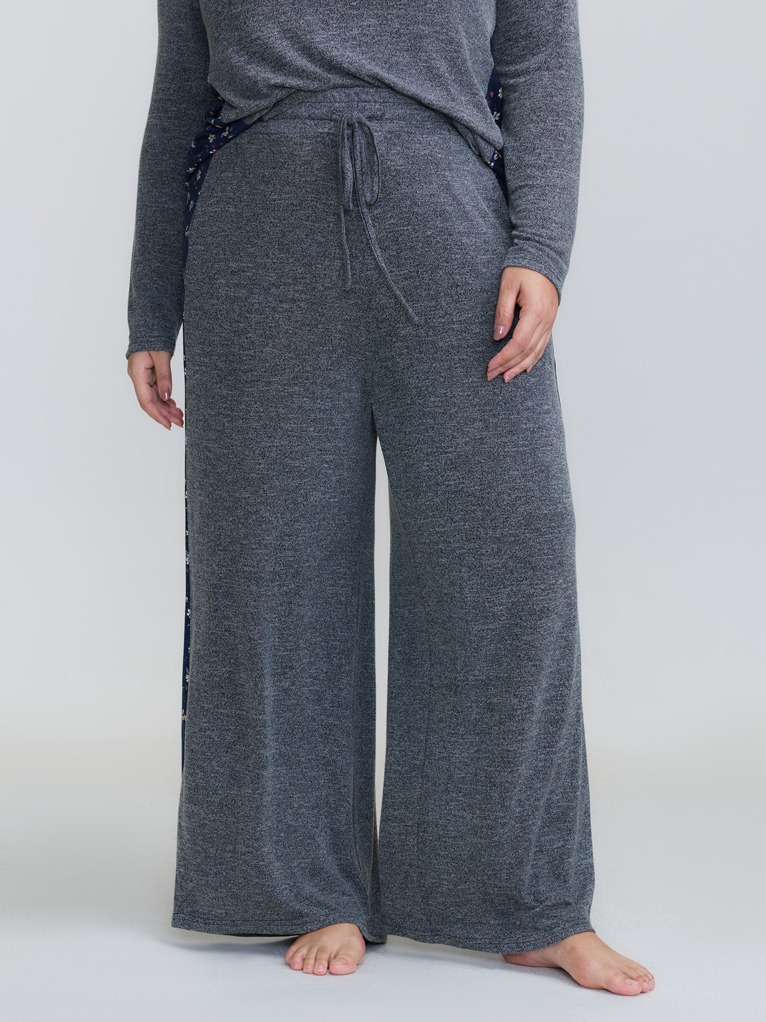 Floral Patchwork Drawstring Co-Ord Lounge Set - Image 3