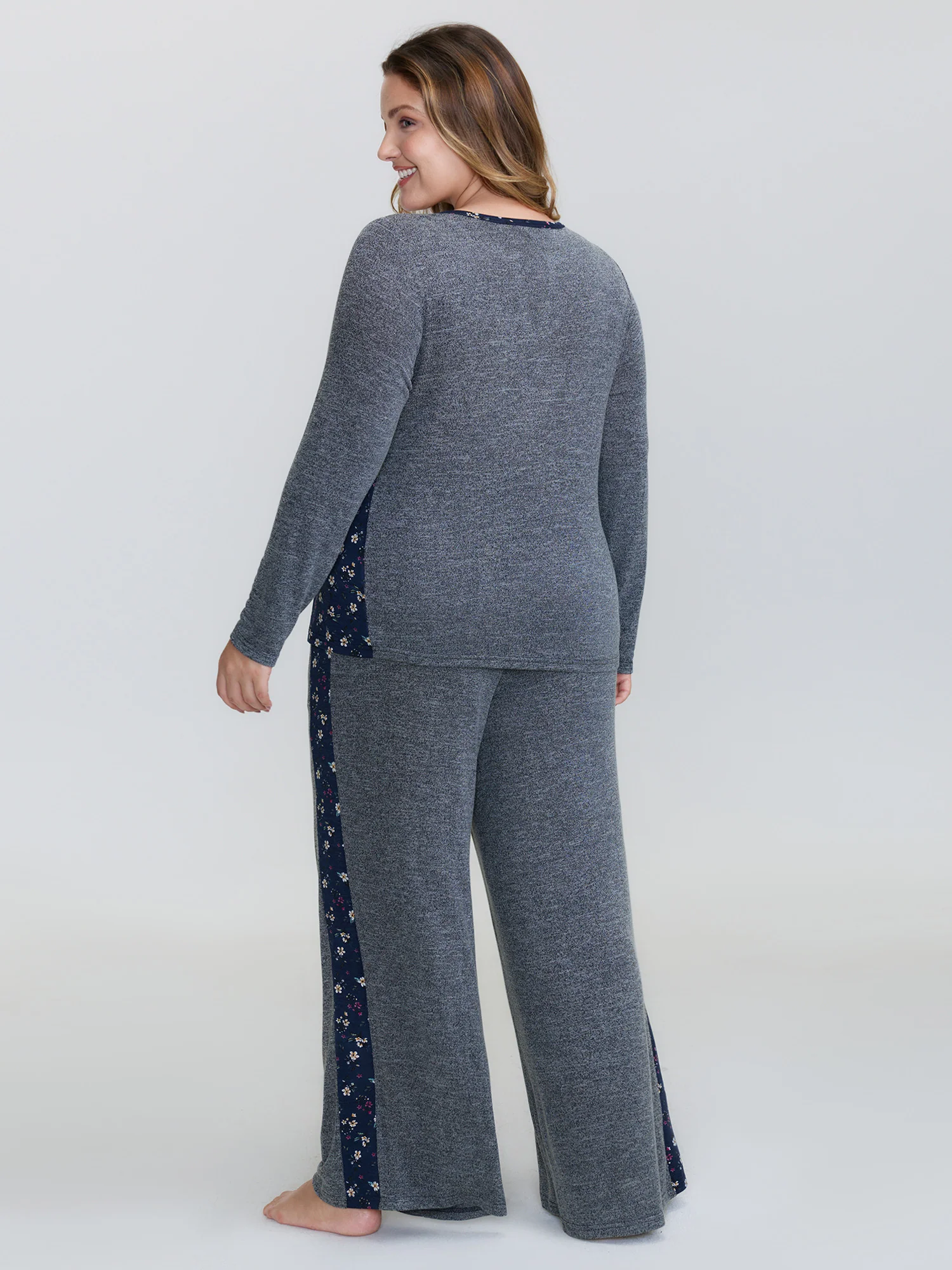 Floral Patchwork Drawstring Co-Ord Lounge Set - Image 7
