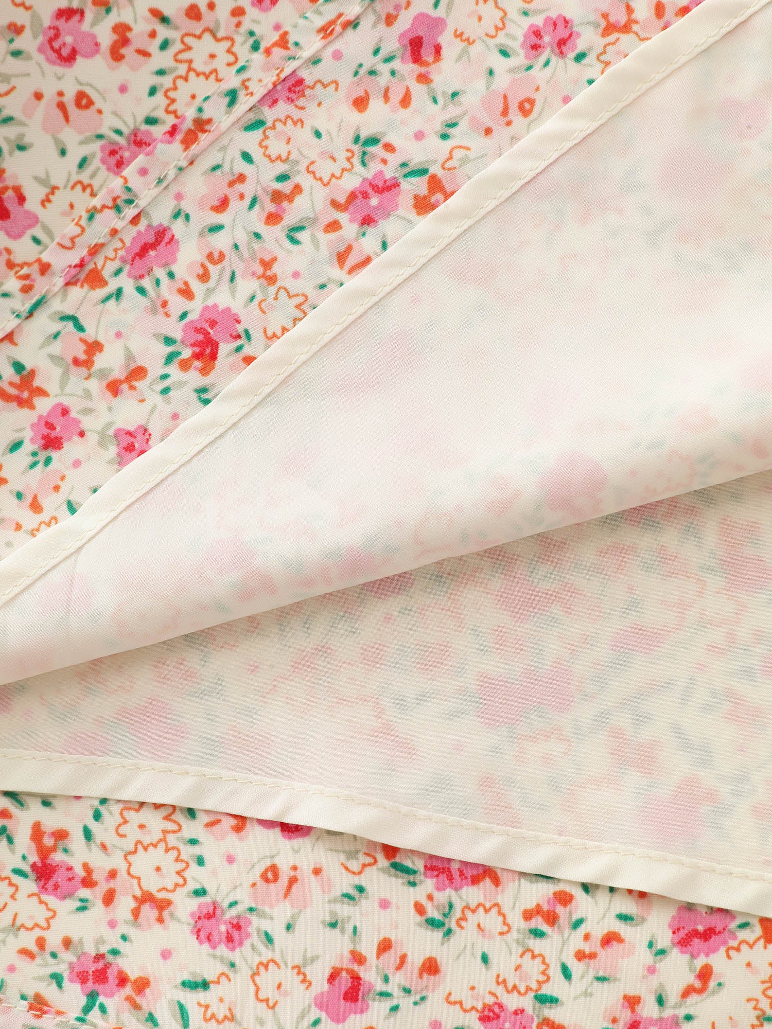 Floral Patchwork Print Drawstring Maxi Dress - Image 5
