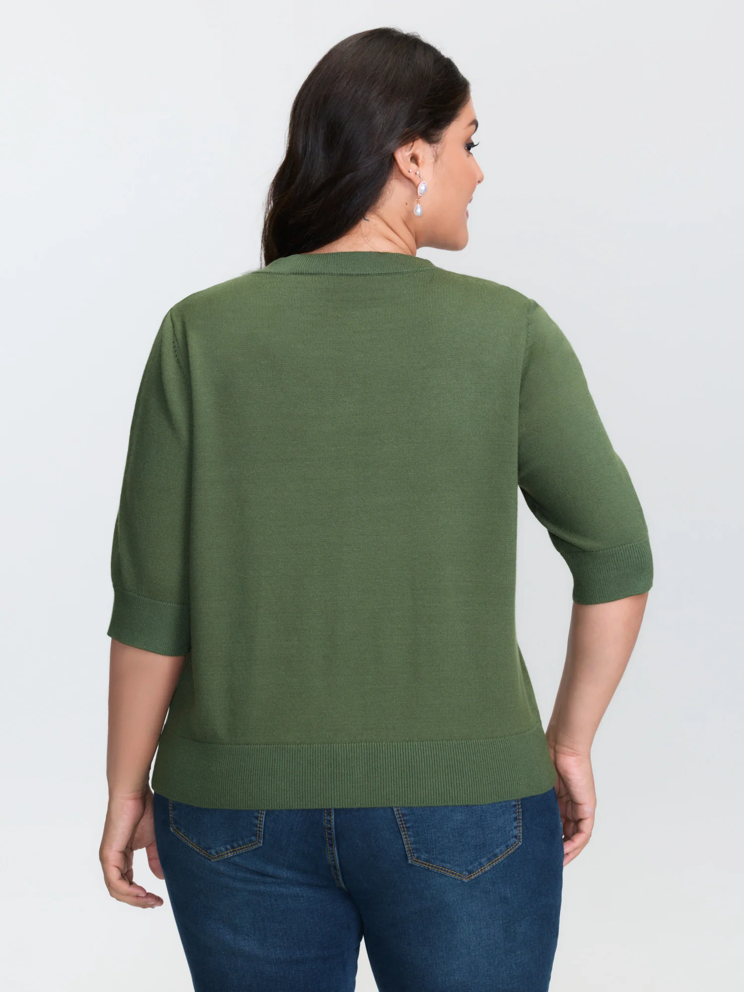 Floral Pattern Jacquard Button Knit Cardigan - Image 4