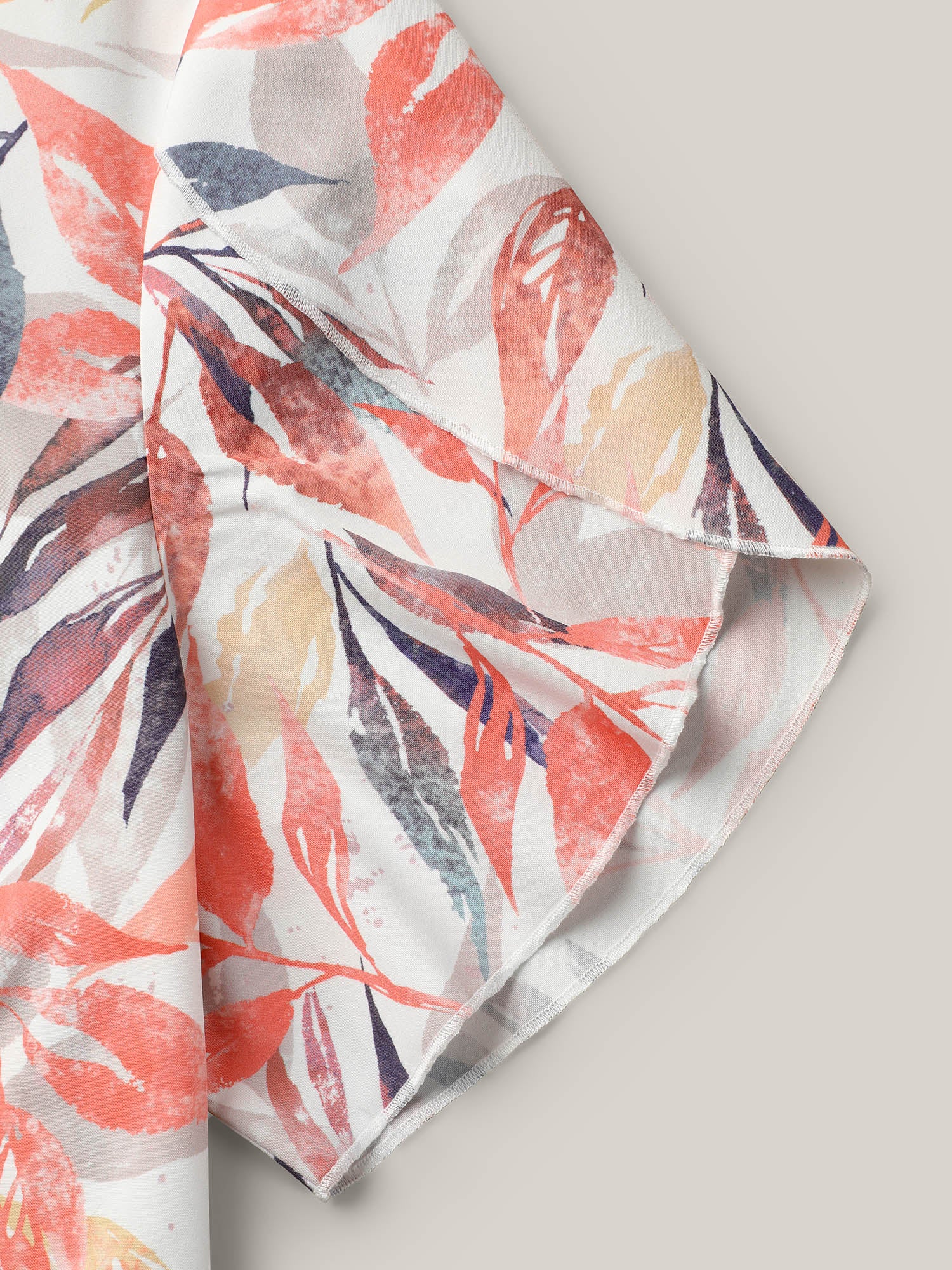 Floral Petal Sleeve Pleated Shirt - Image 7