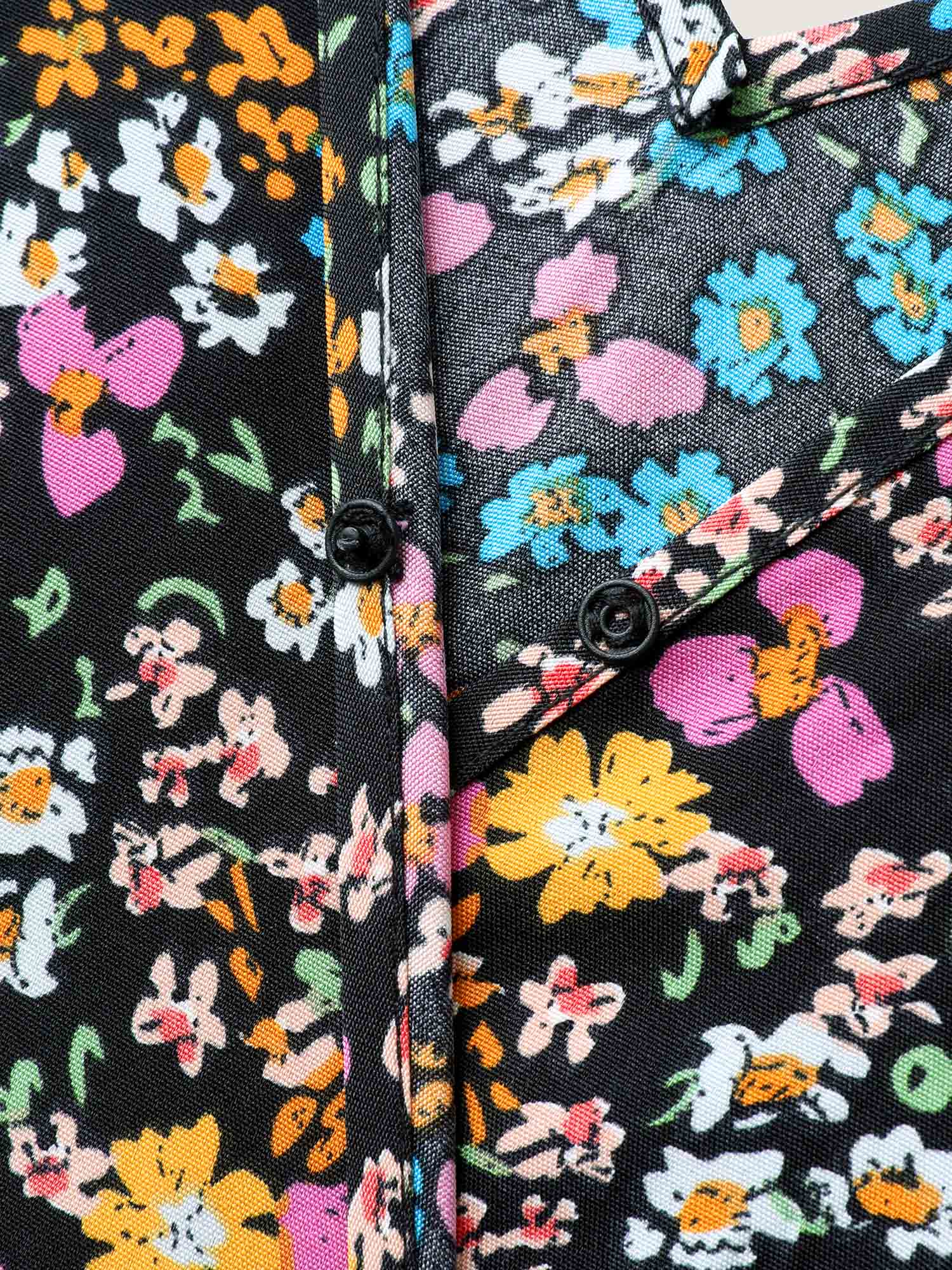 Floral Print Belted Ruffled Sleeve Jumpsuit - Image 6