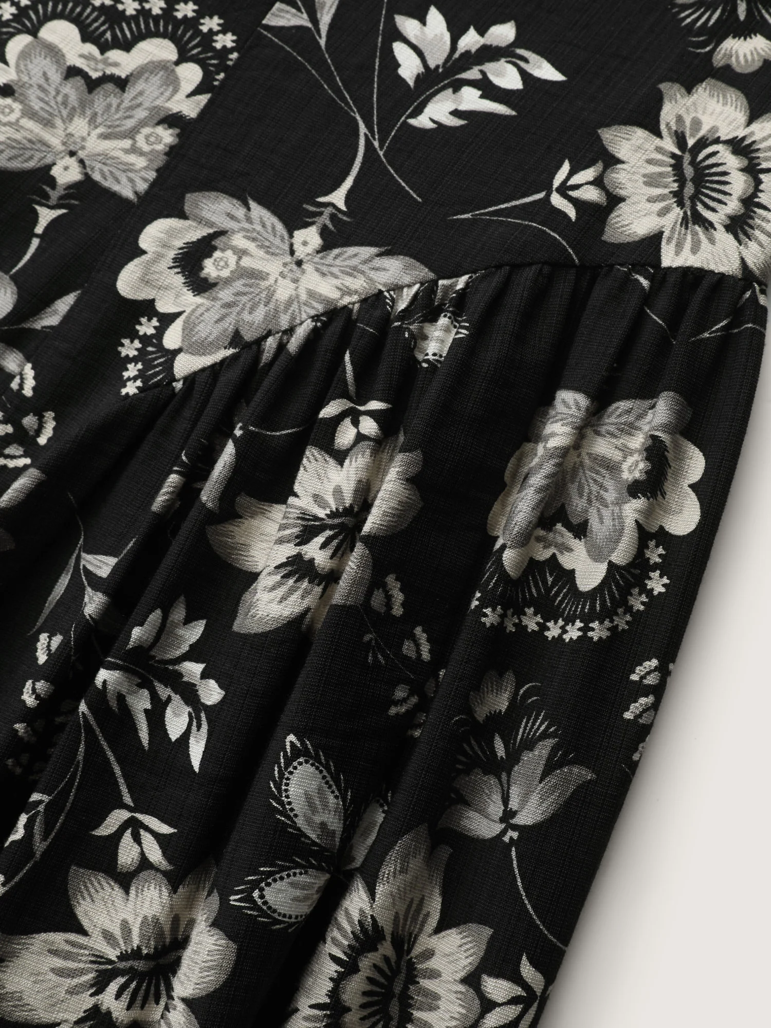 Floral Print Boat Neckline Midi Dress - Image 6