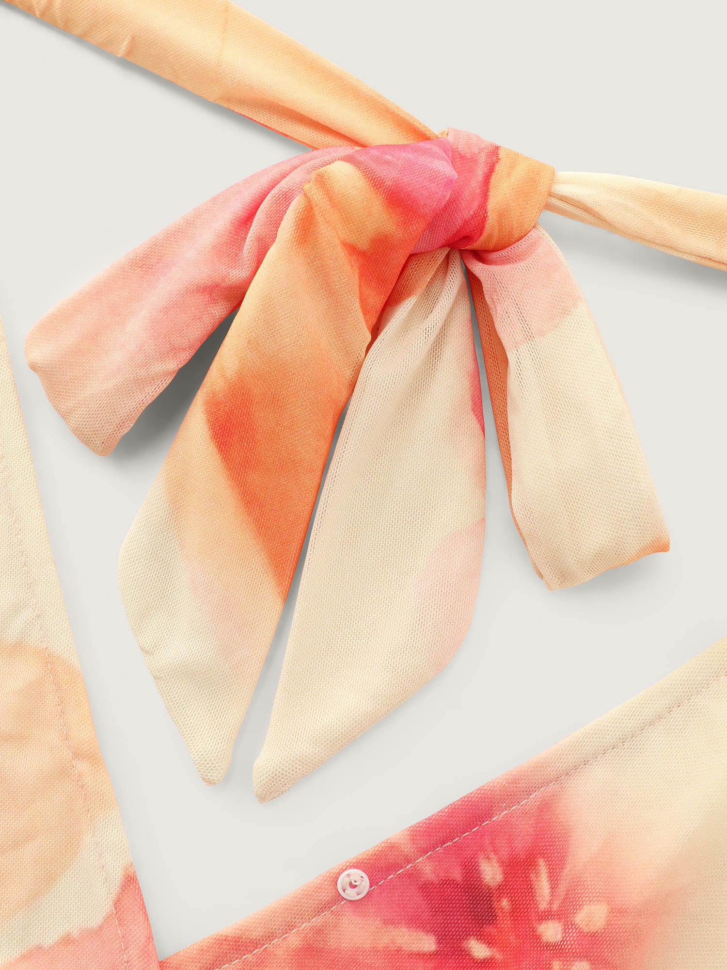 Floral Print Bowknot Tank Top - Image 6