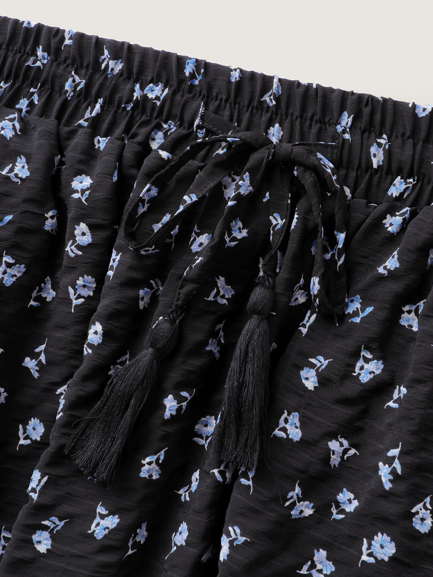 Floral Print Bowknot Tiered Maxi Skirt - Image 6