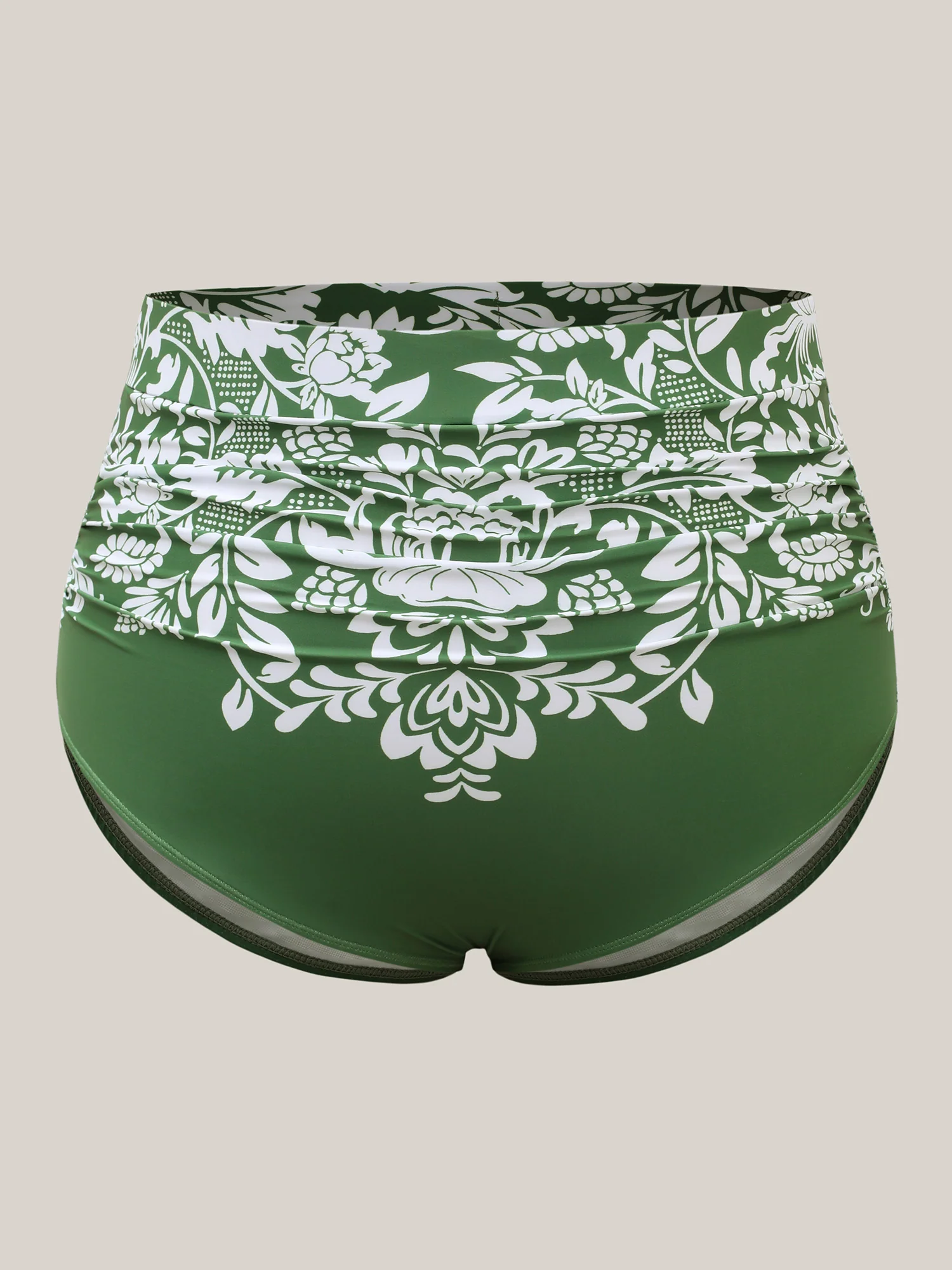 Floral Print Cheeky Coverage Swim Bottoms - Image 6