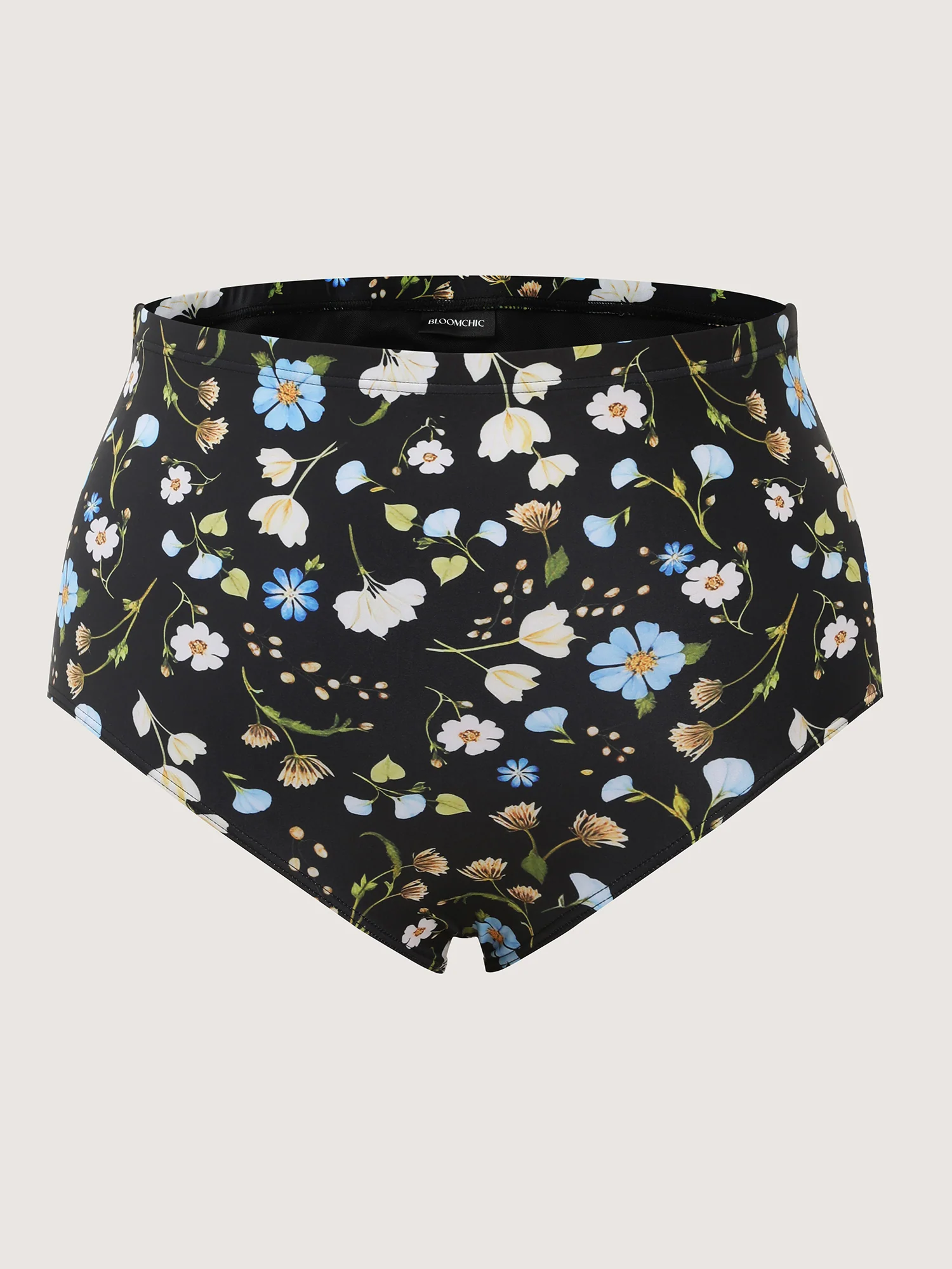 Floral Print Cinched Flared Swim Dress - Image 8