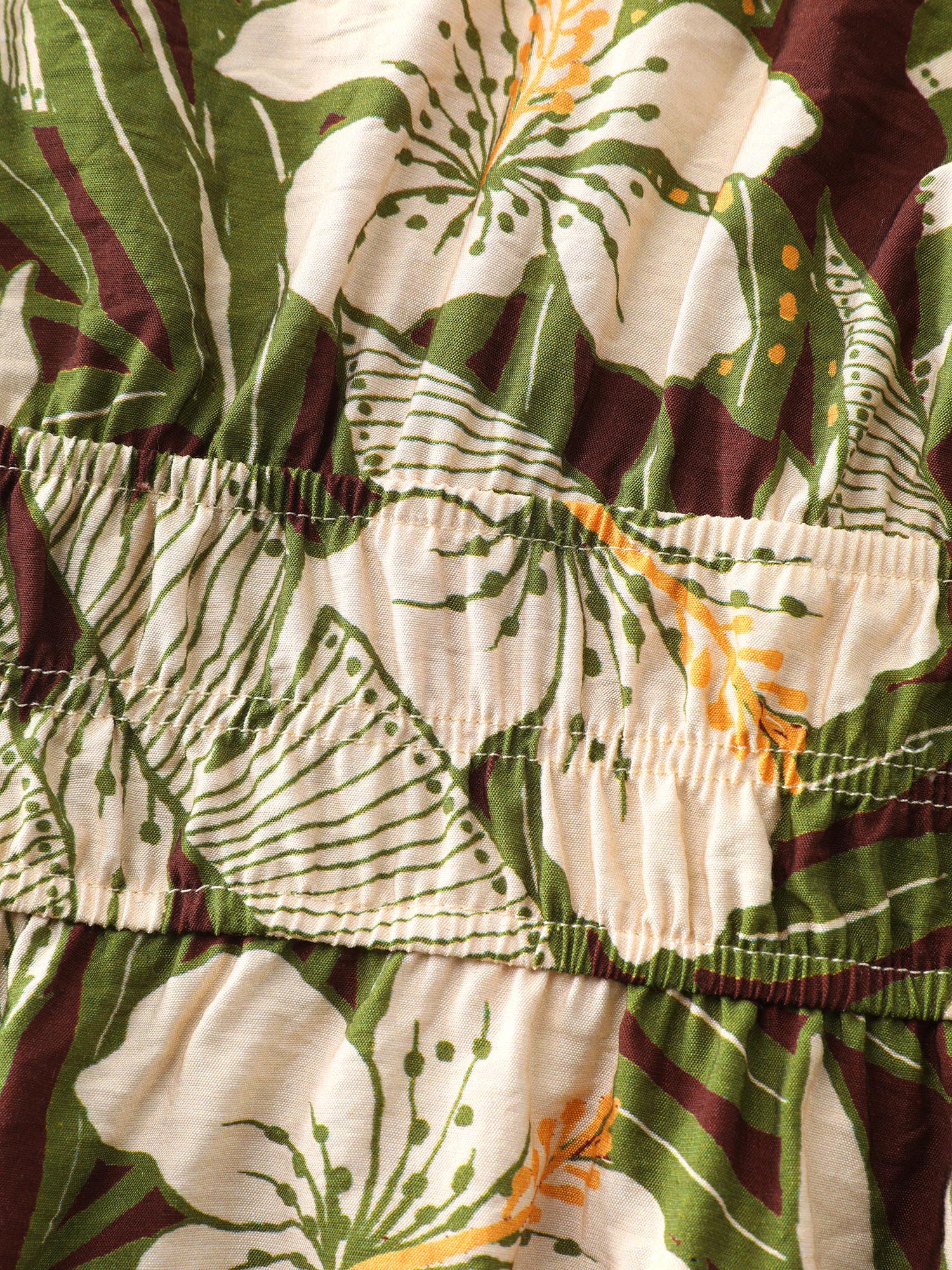Floral Print Cinched-Waist Blouse - Image 5