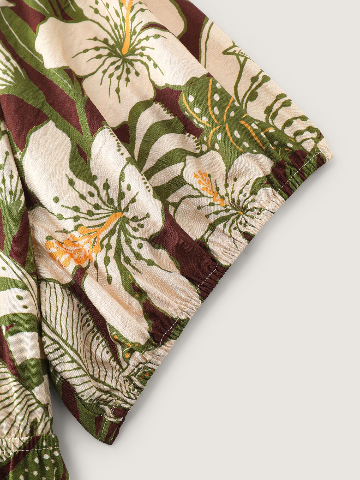 Floral Print Cinched-Waist Blouse - Image 6