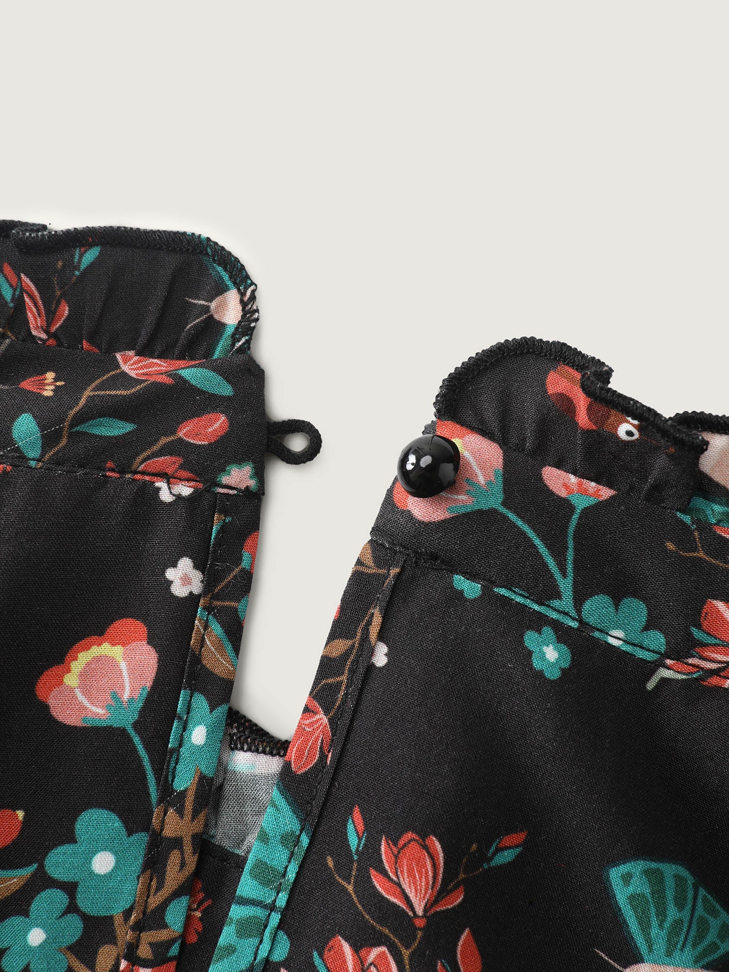 Floral Print Cinched-Waist Blouse - Image 5